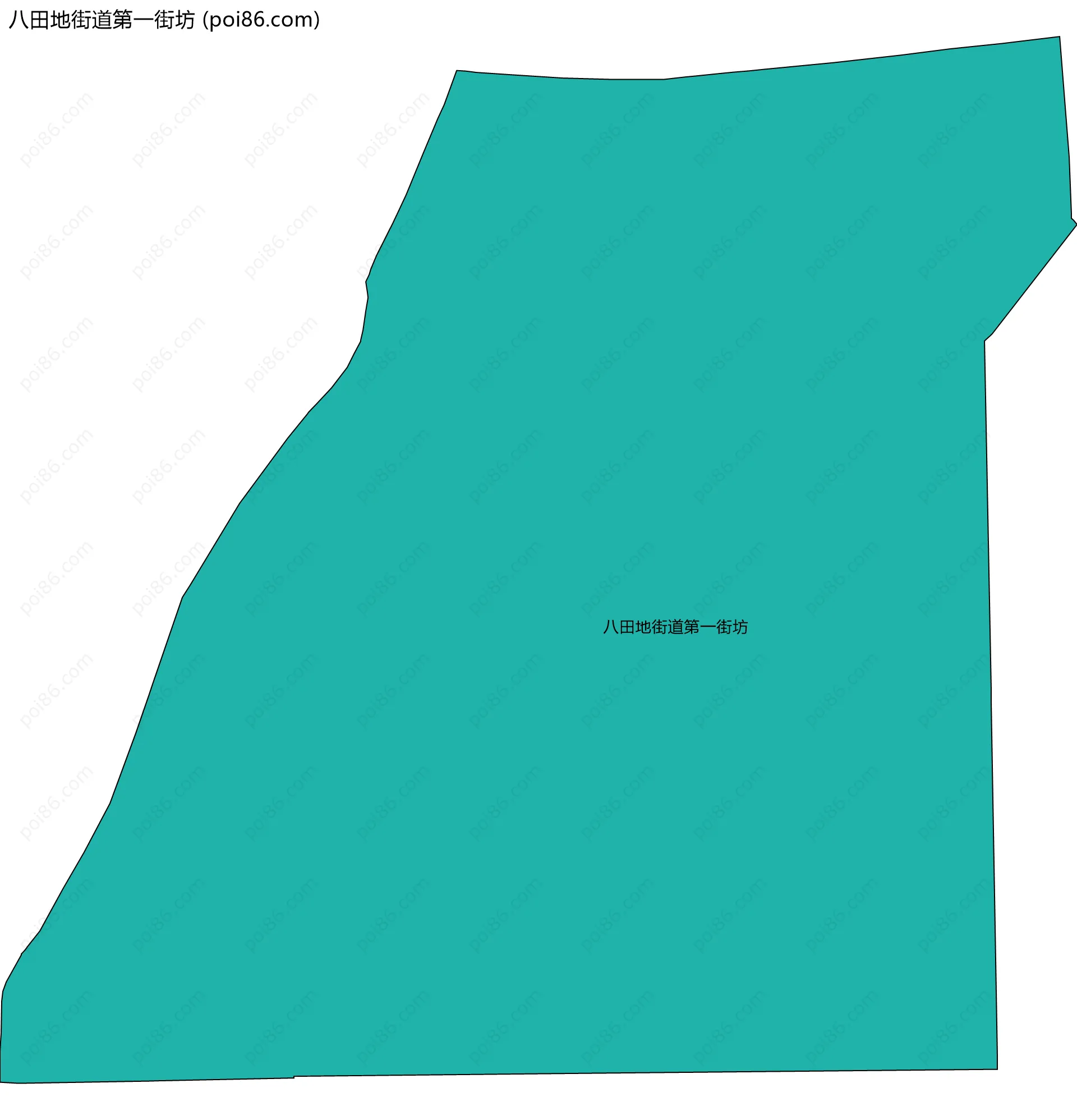 八田地街道第一街坊边界地图