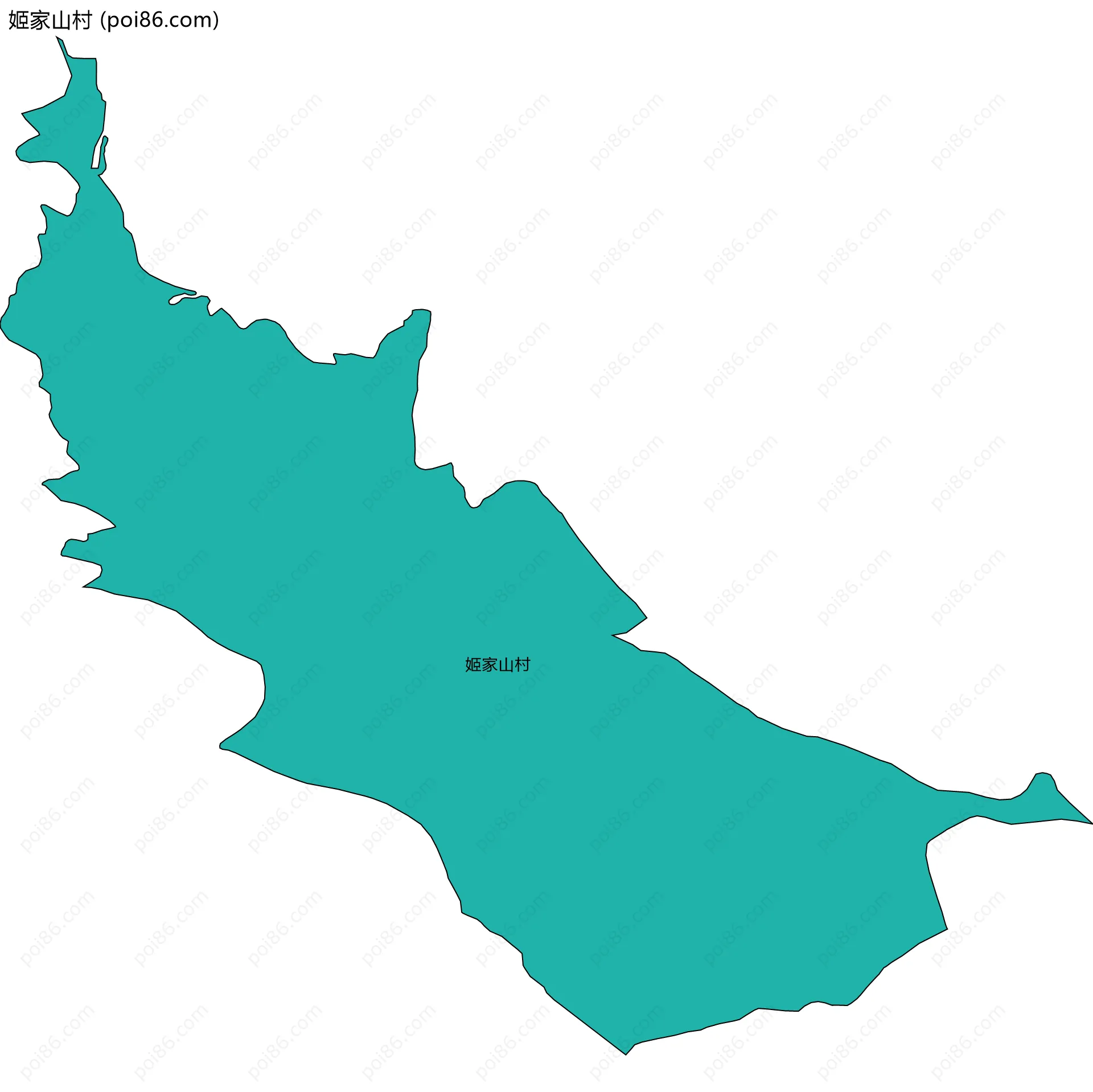 姬家山村边界地图