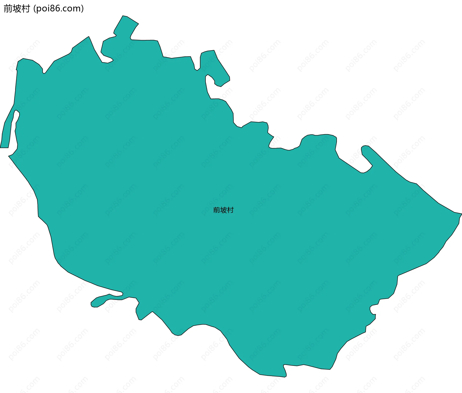 前坡村边界地图