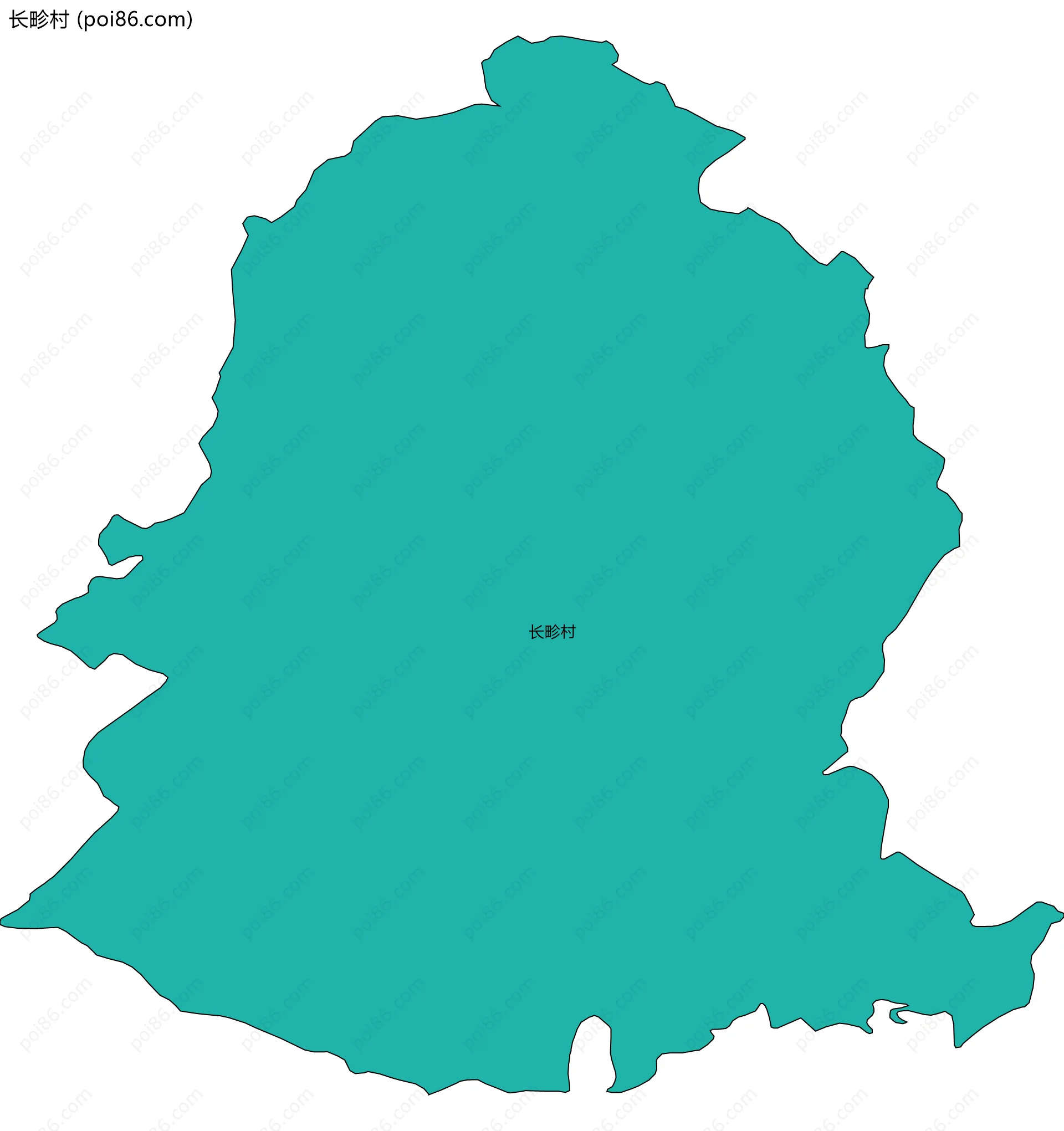 长畛村边界地图