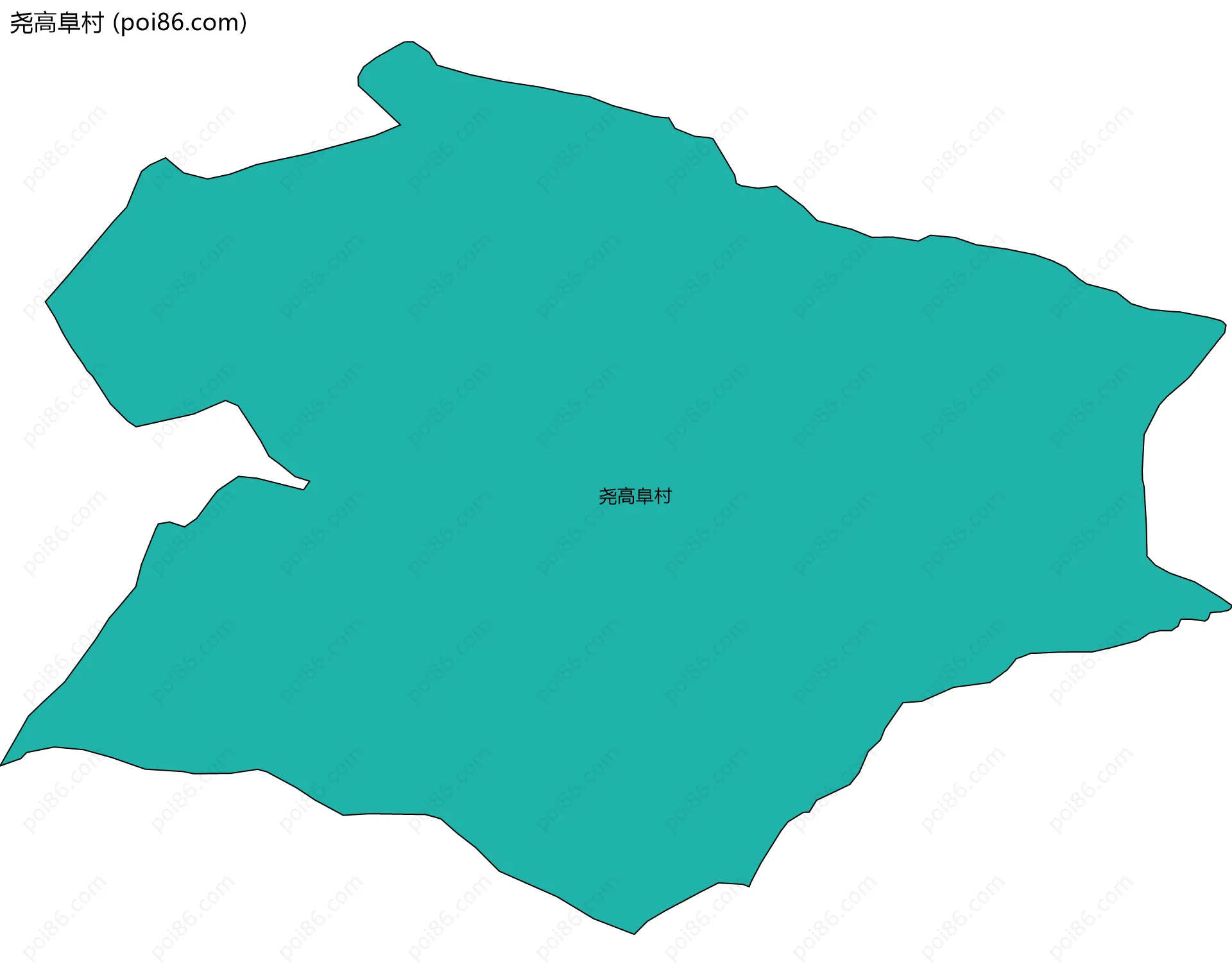 尧高阜村边界地图