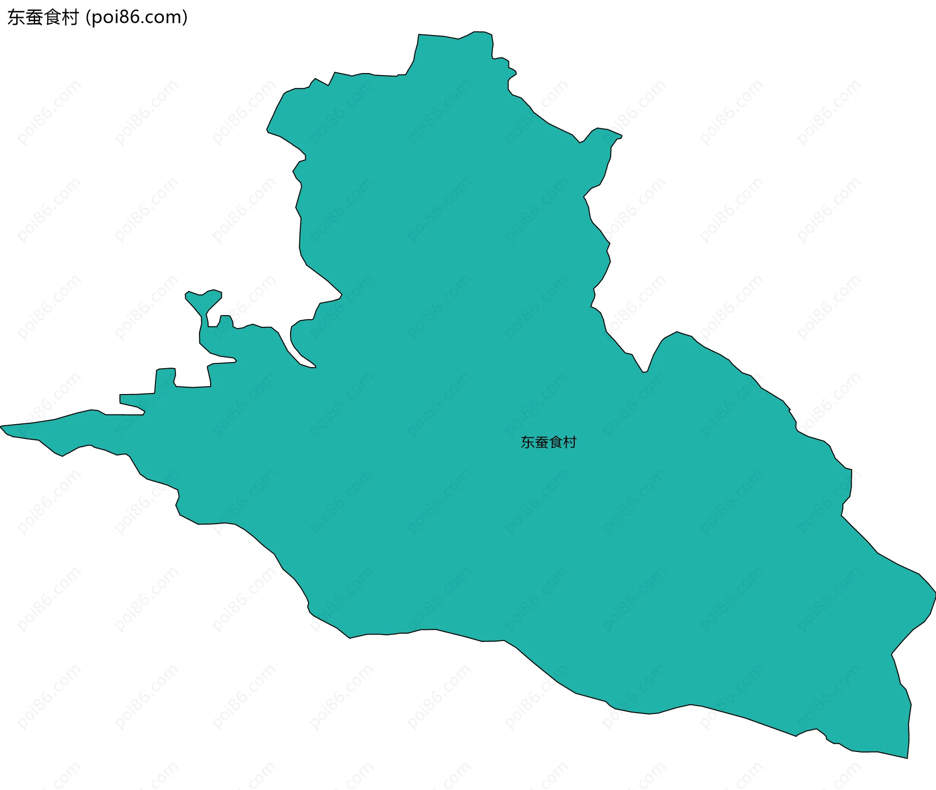 东蚕食村边界地图