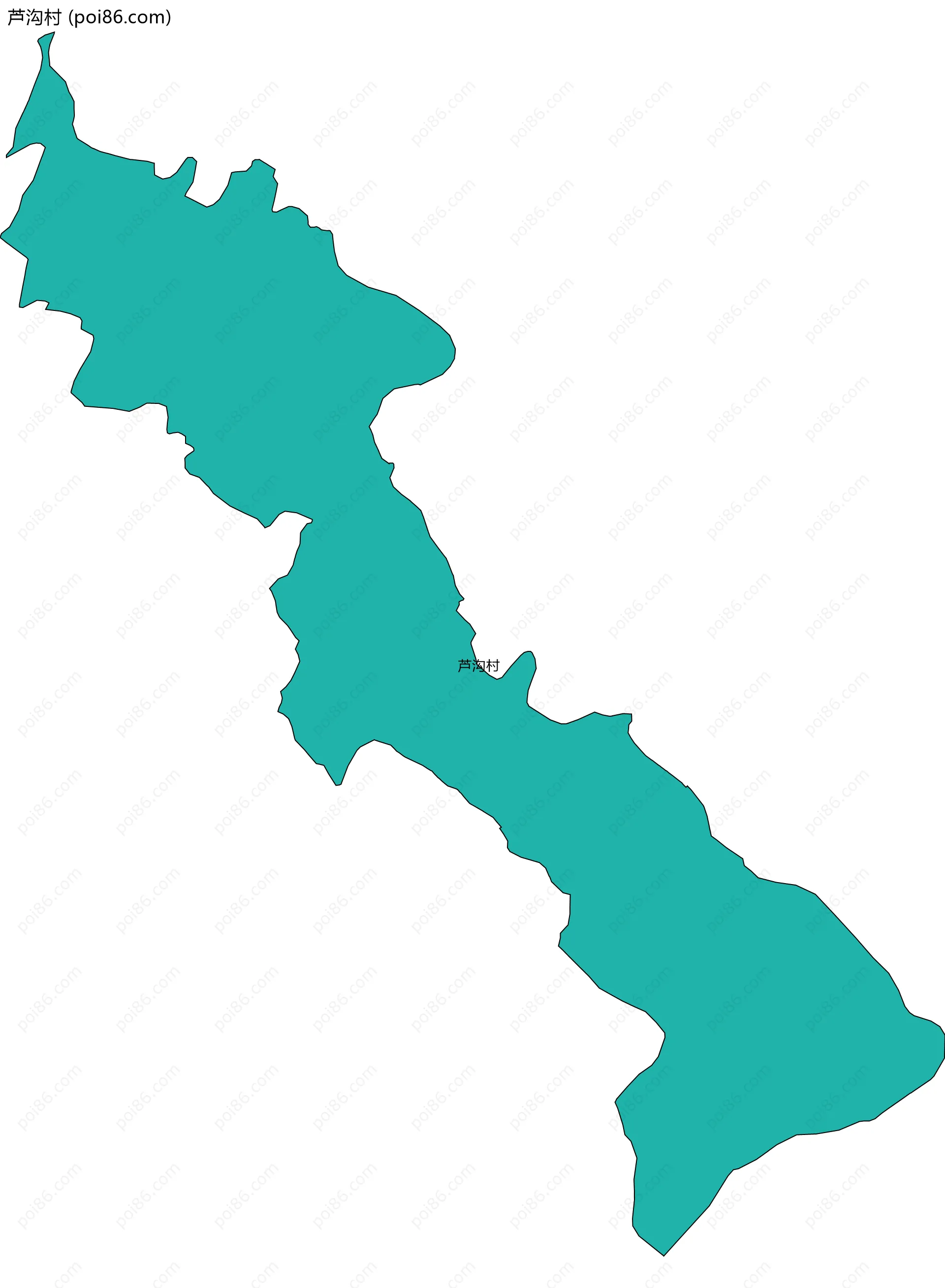 芦沟村边界地图