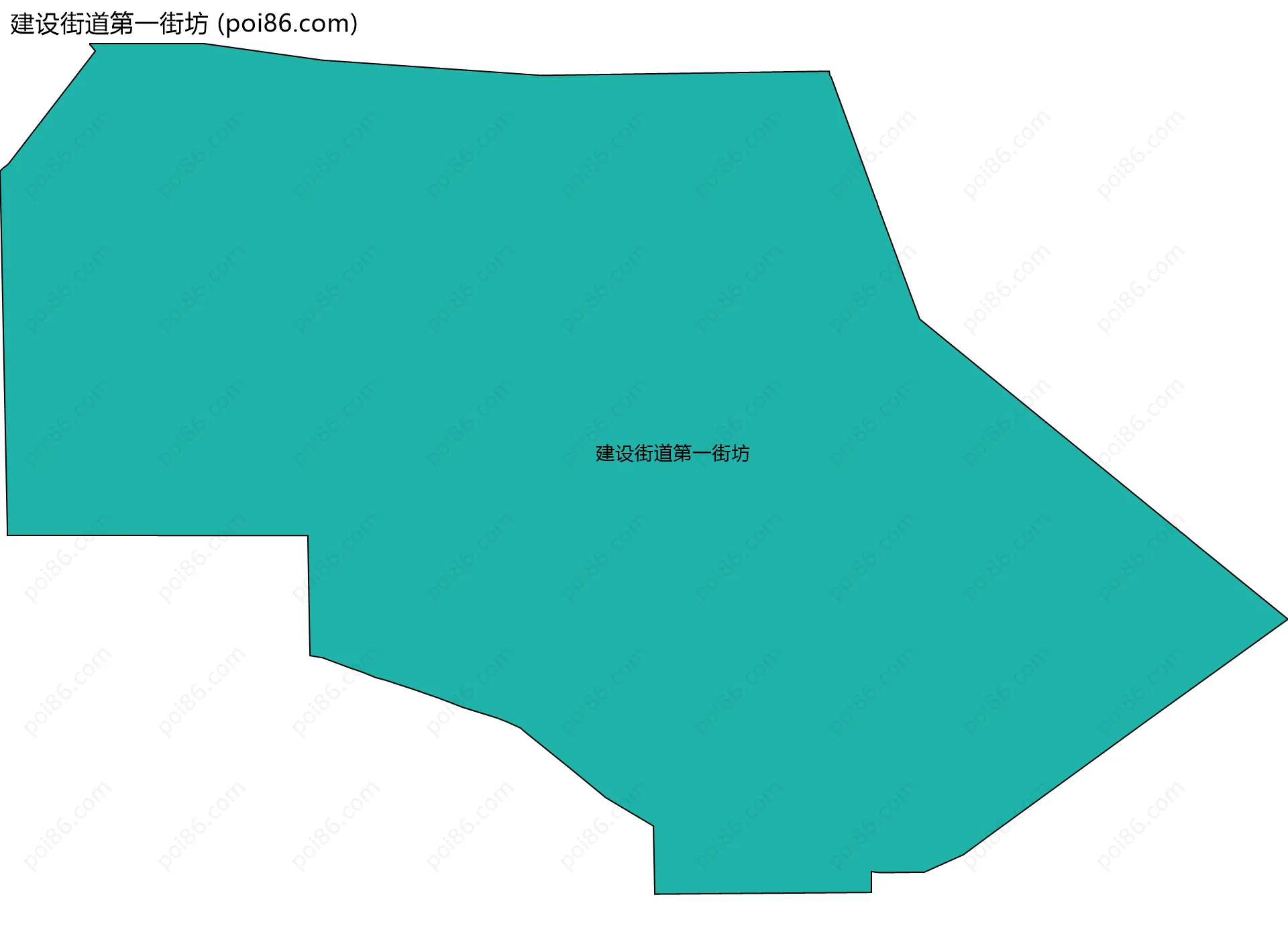 建设街道第一街坊边界地图