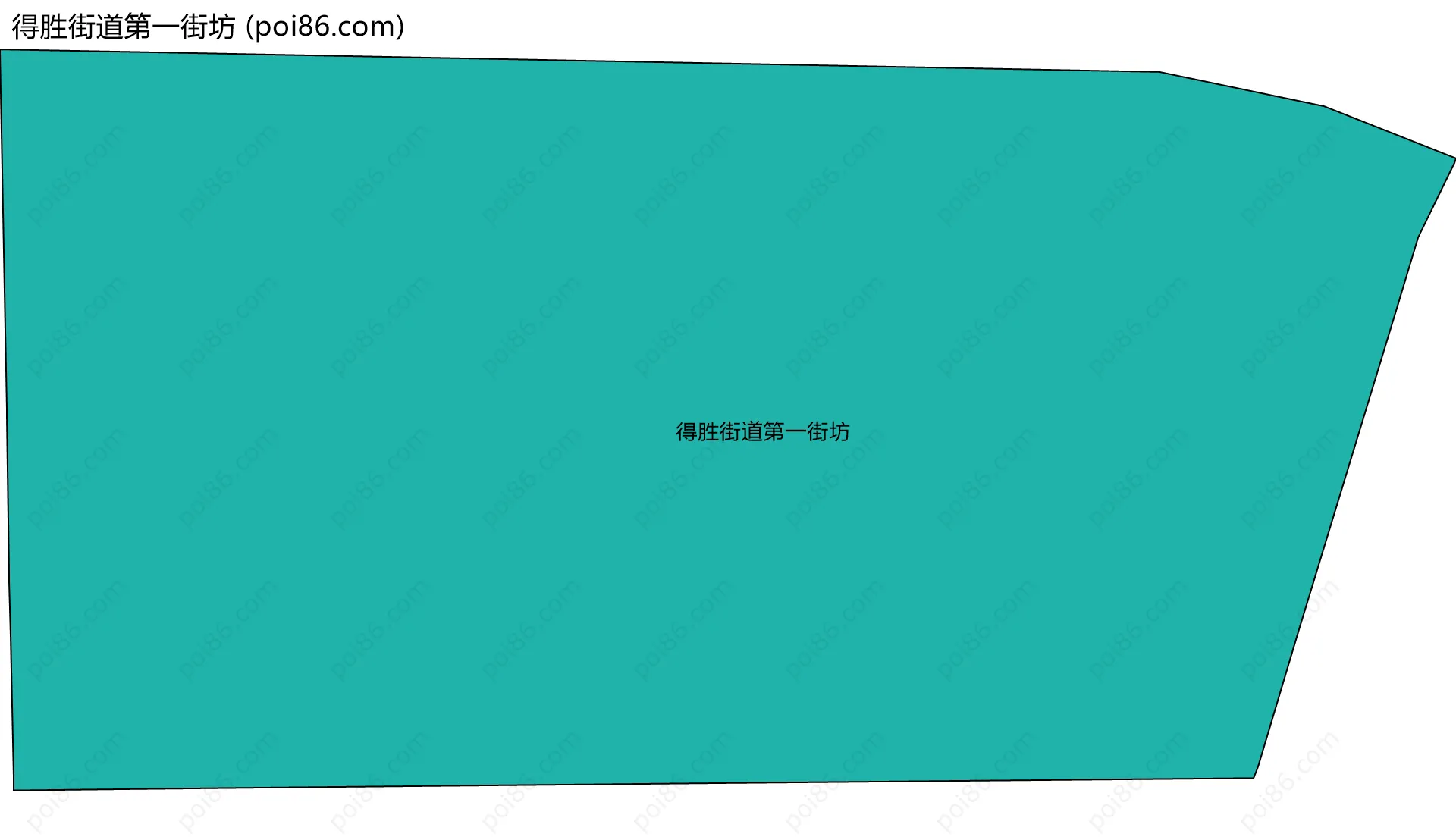 得胜街道第一街坊边界地图