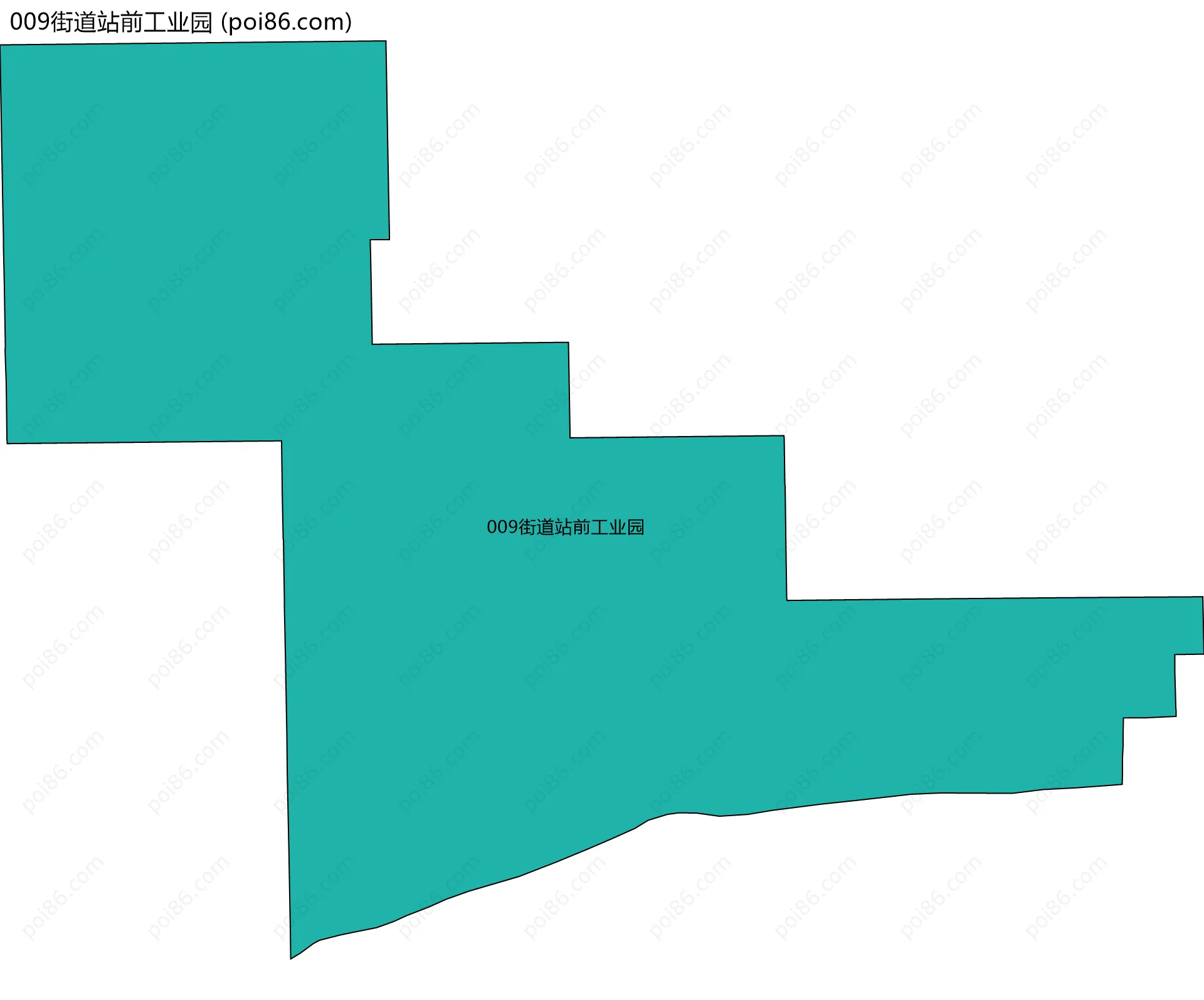 009街道站前工业园边界地图