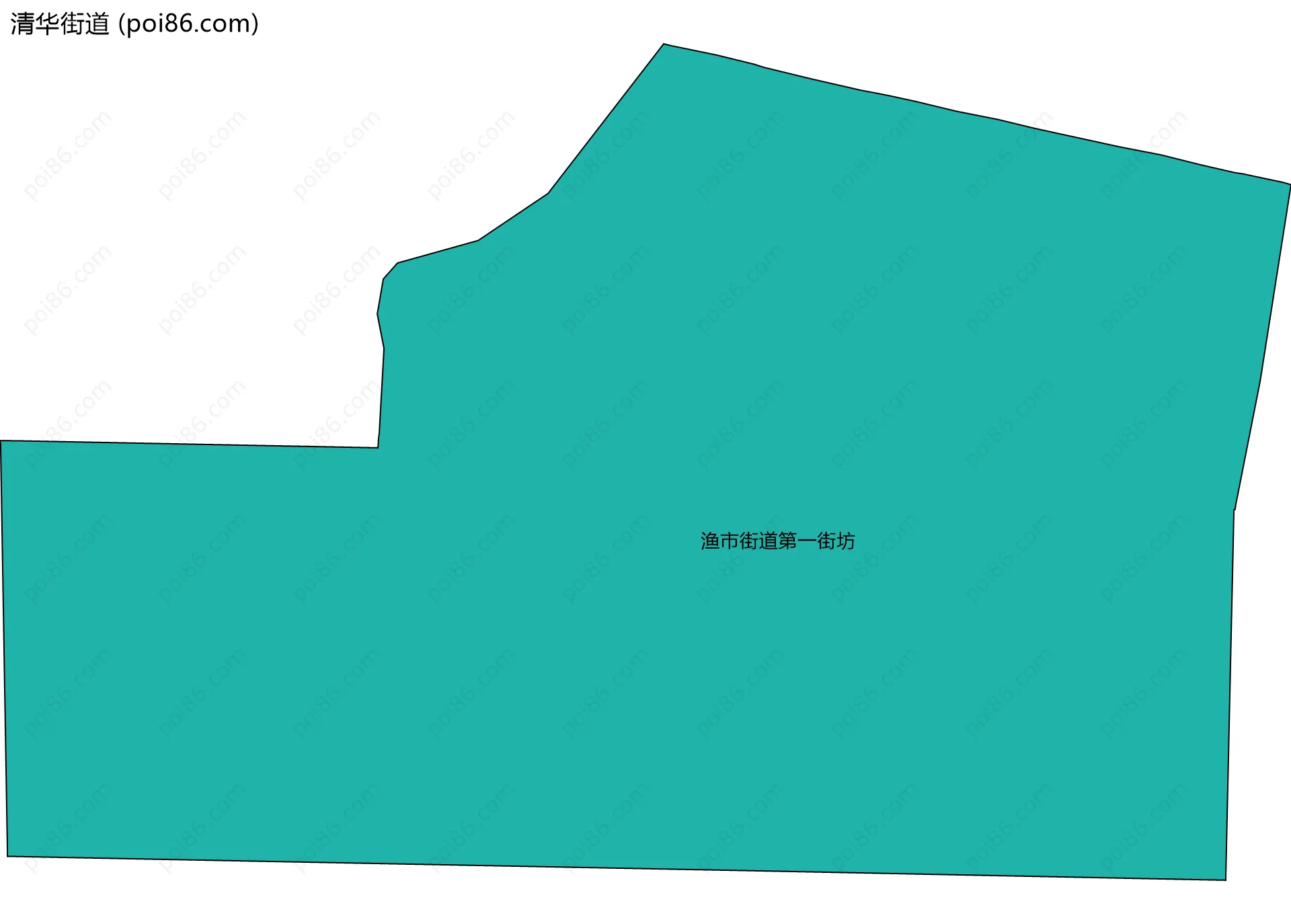清华街道边界地图(五级行政区划)