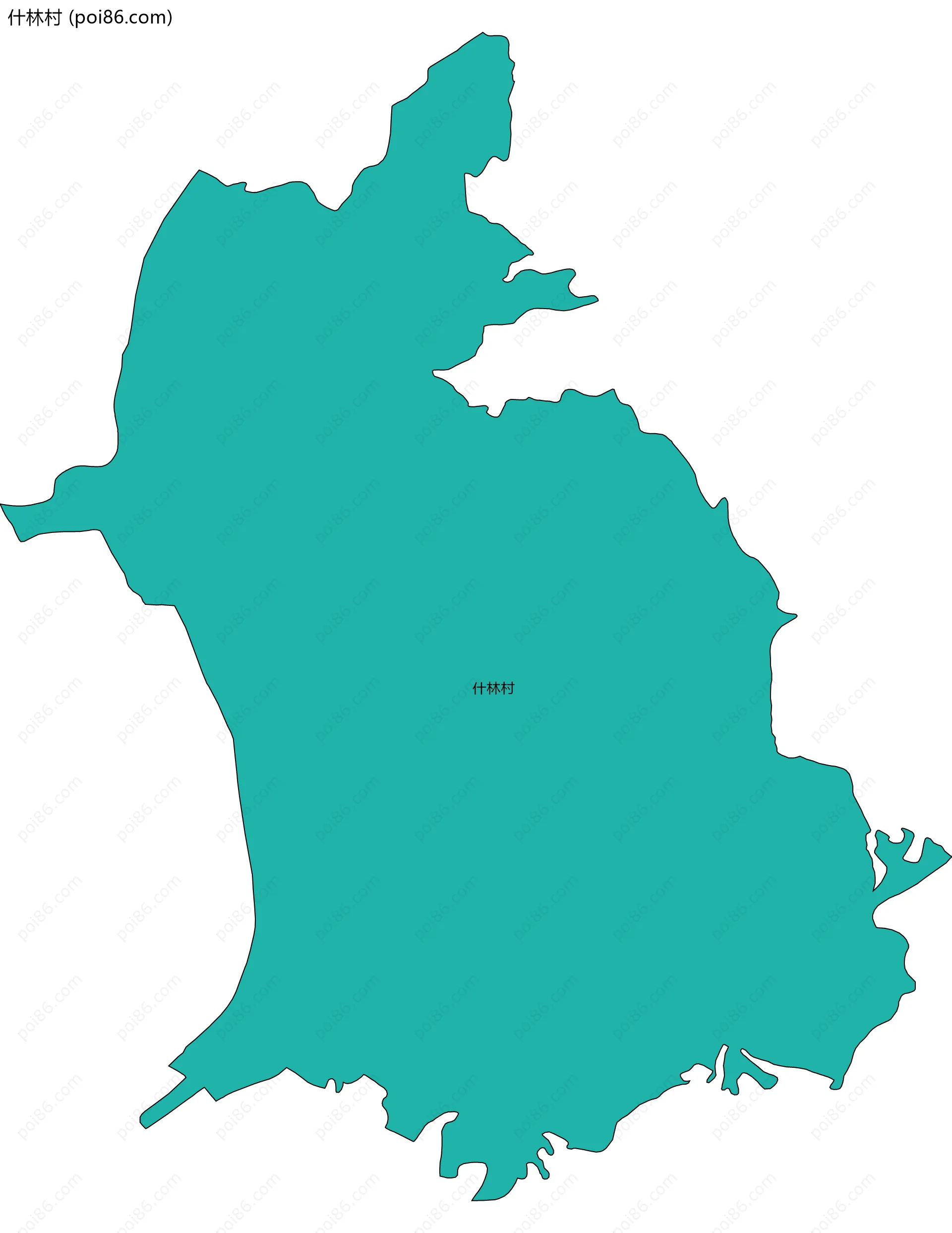 什林村边界地图