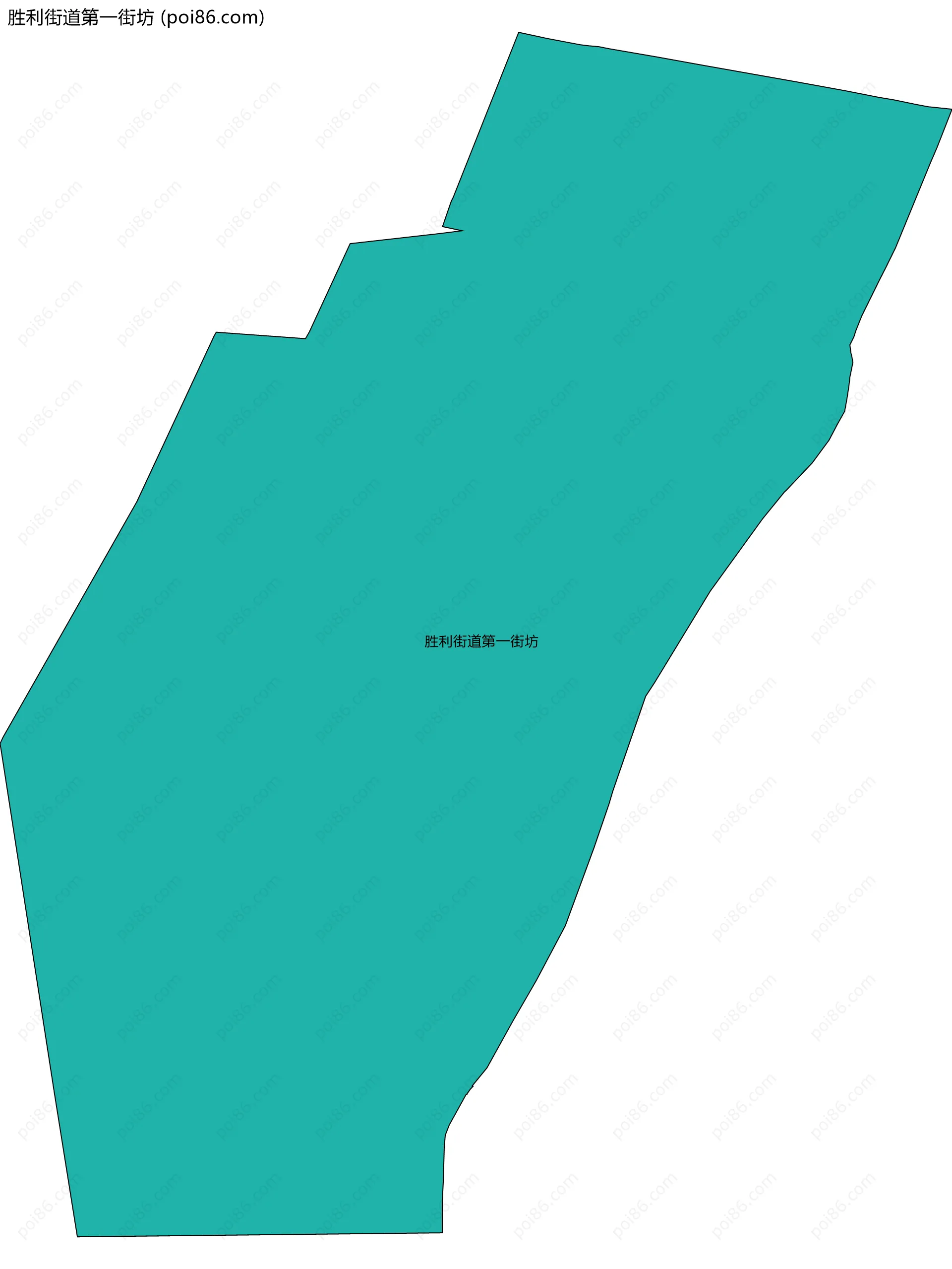 胜利街道第一街坊边界地图