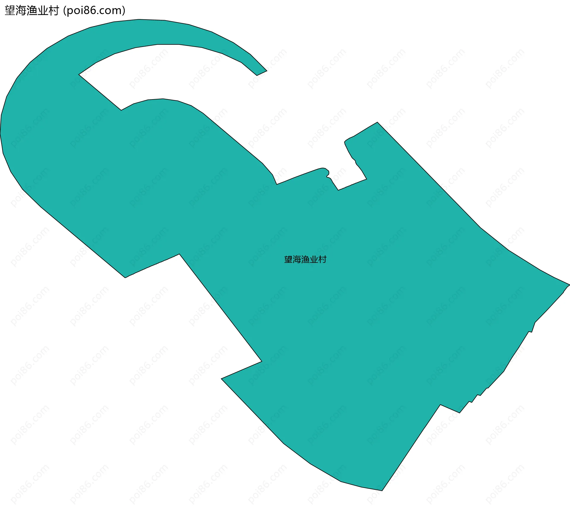 望海渔业村边界地图