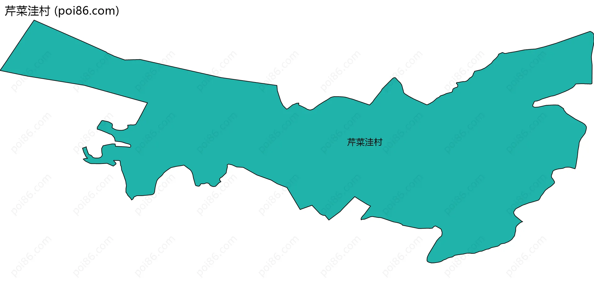 芹菜洼村边界地图