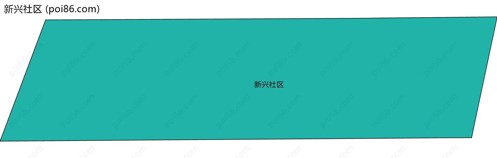 新兴社区边界地图