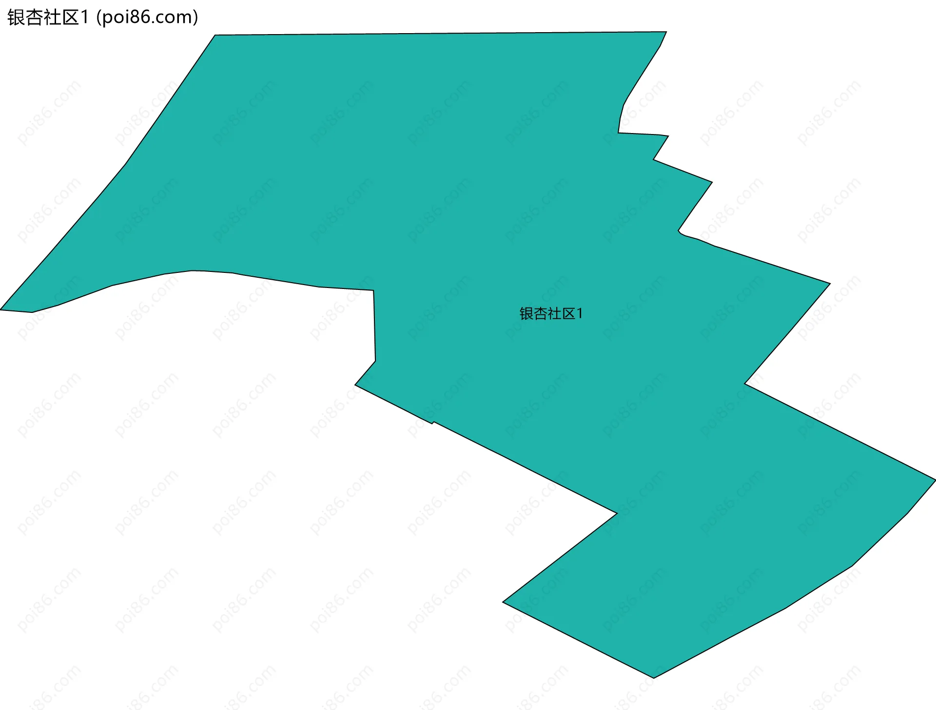 银杏社区1边界地图