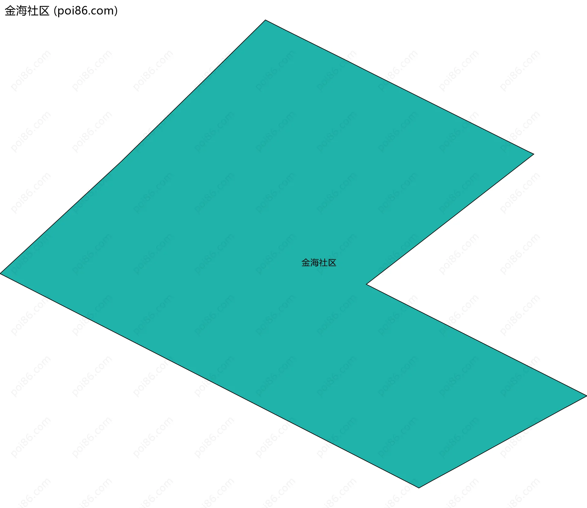 金海社区边界地图