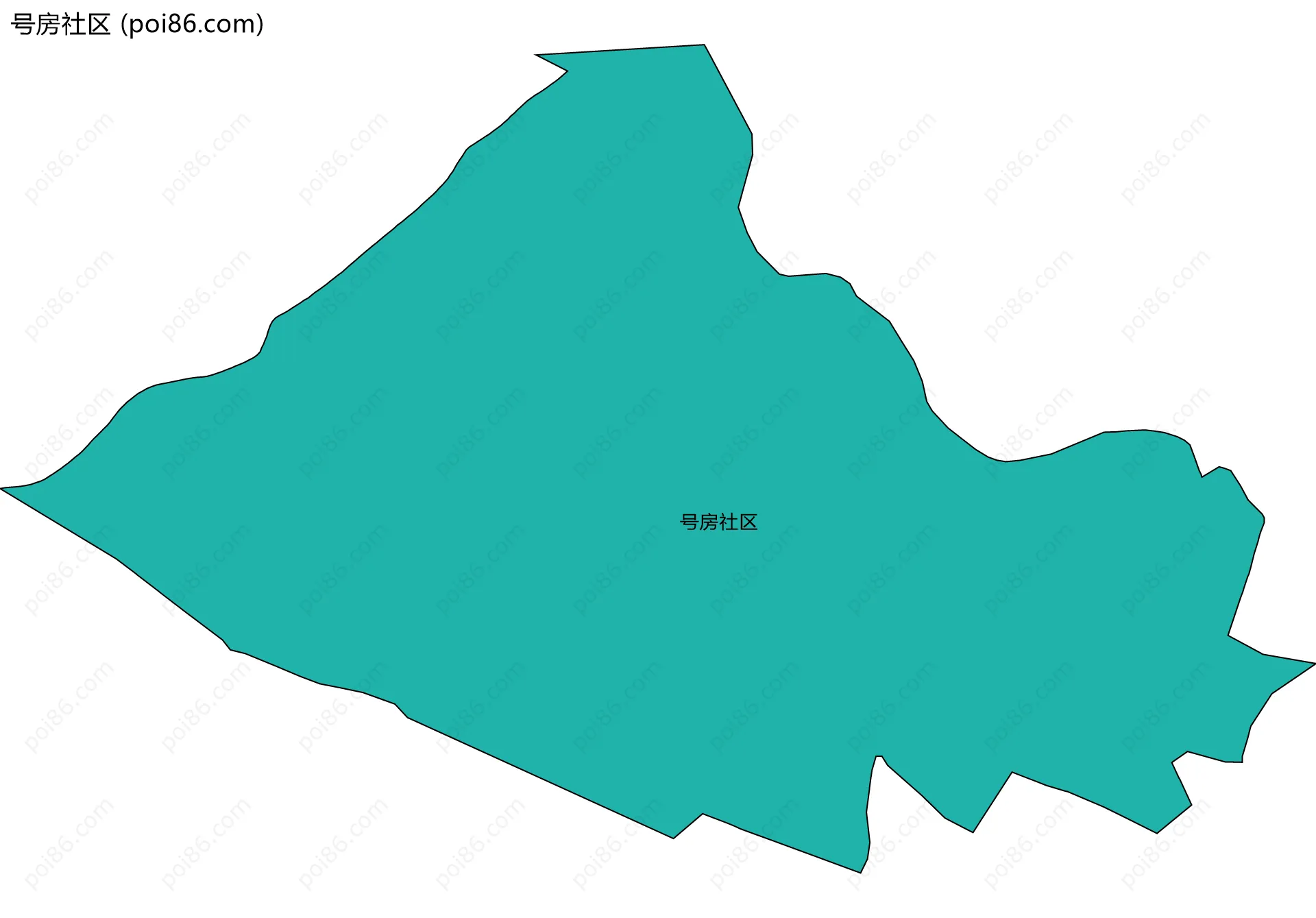 号房社区边界地图