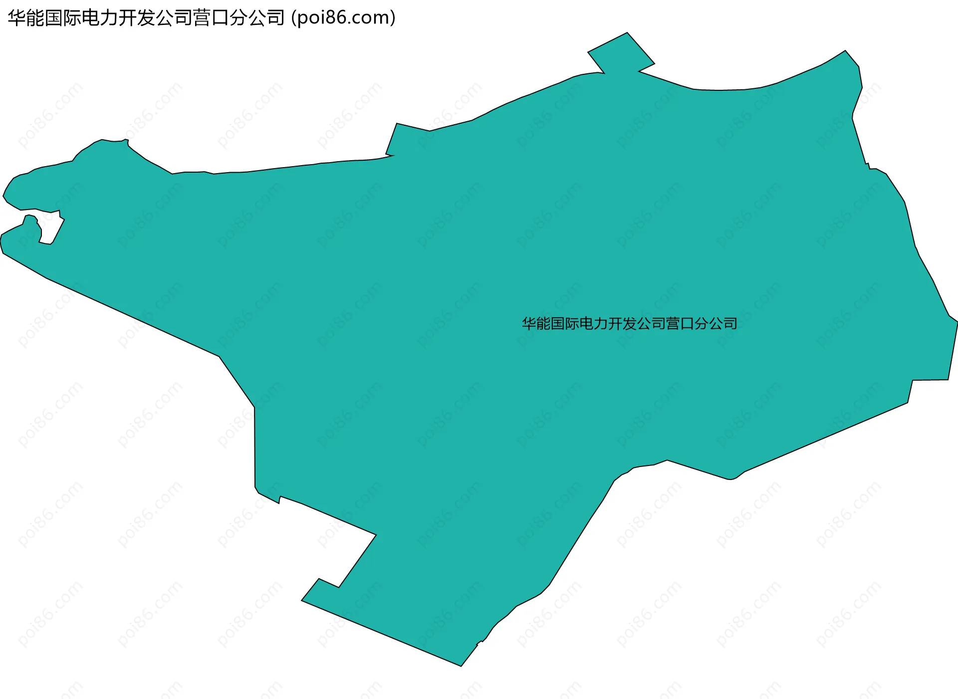 华能国际电力开发公司营口分公司边界地图