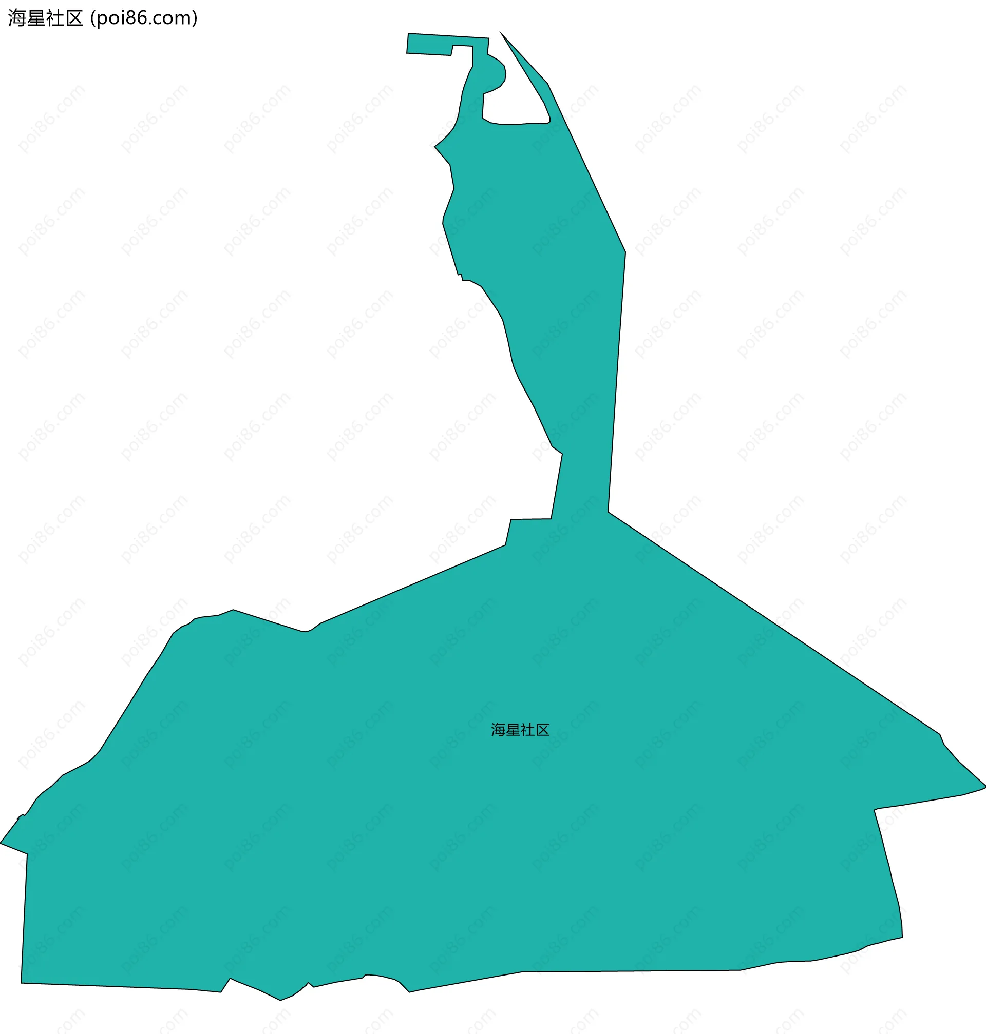 海星社区边界地图