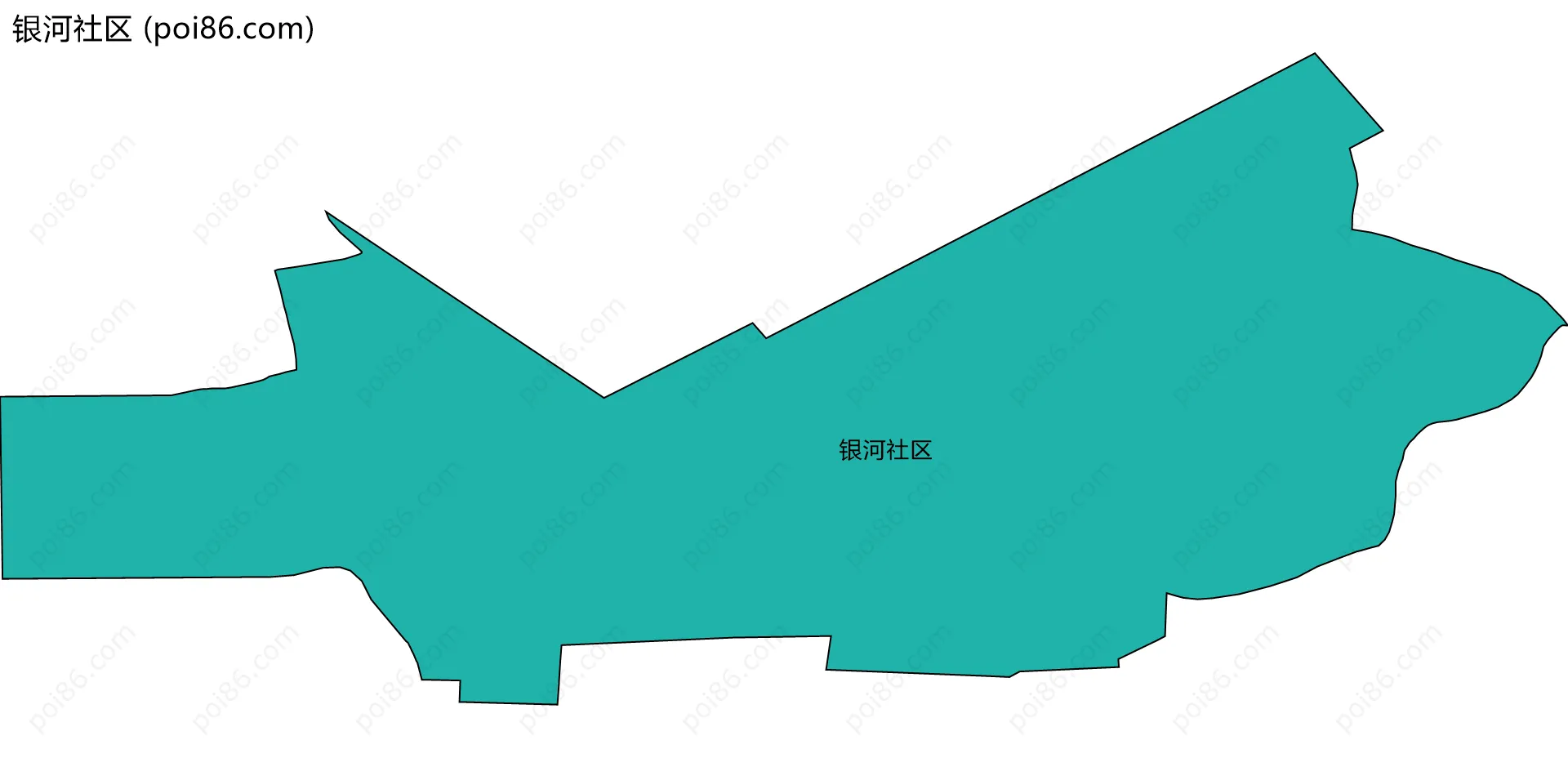 银河社区边界地图