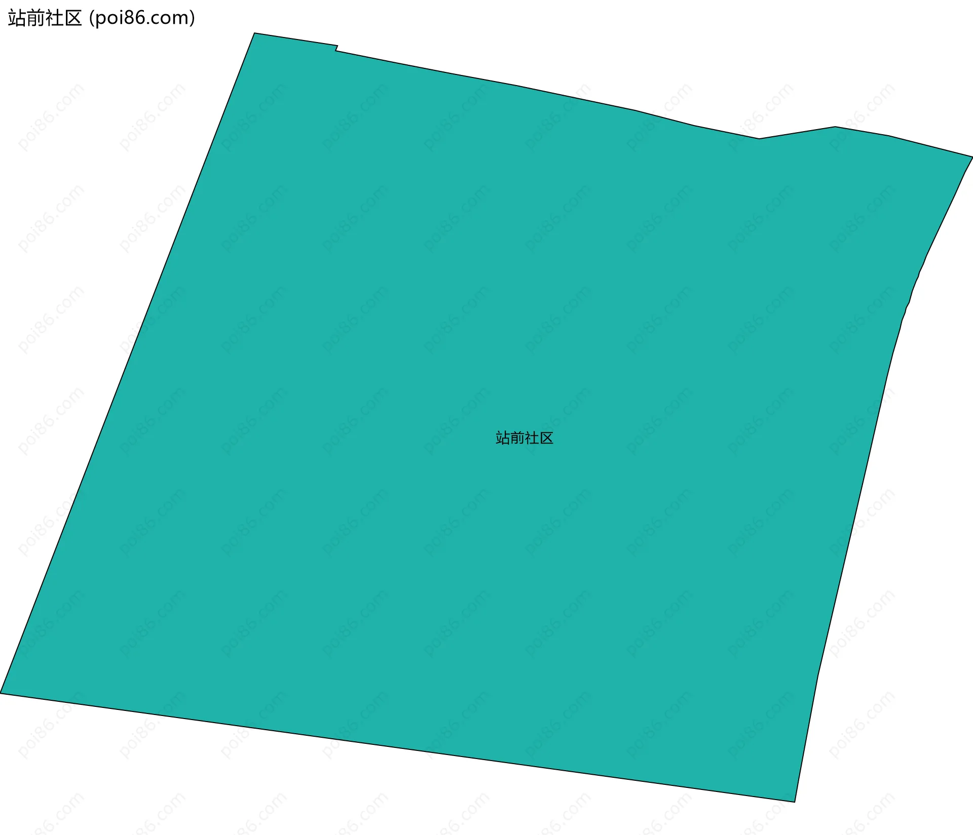 站前社区边界地图