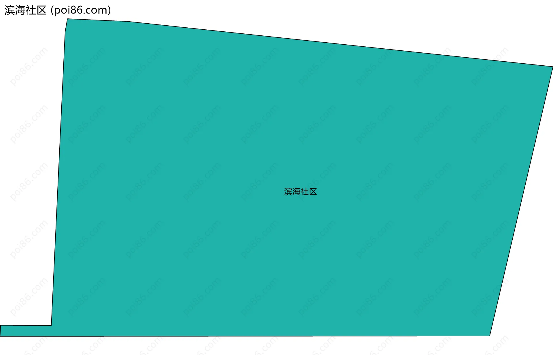 滨海社区边界地图