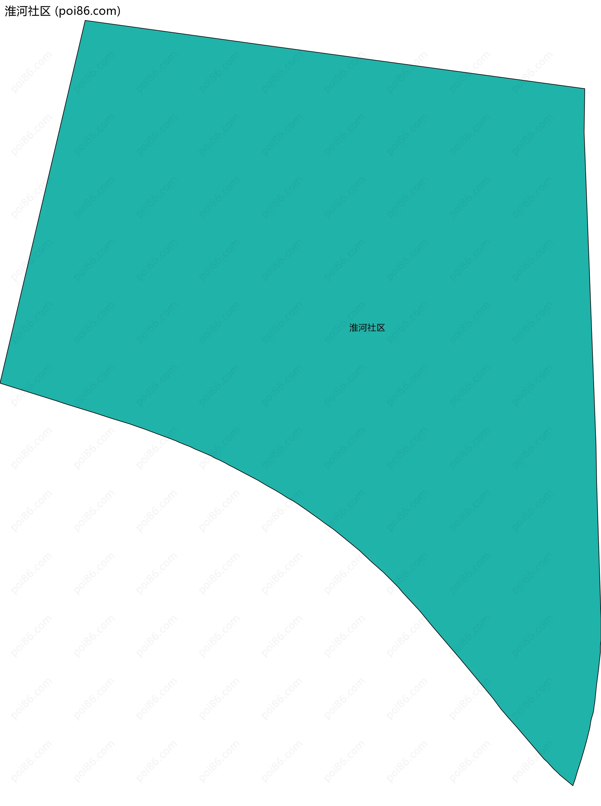 淮河社区边界地图