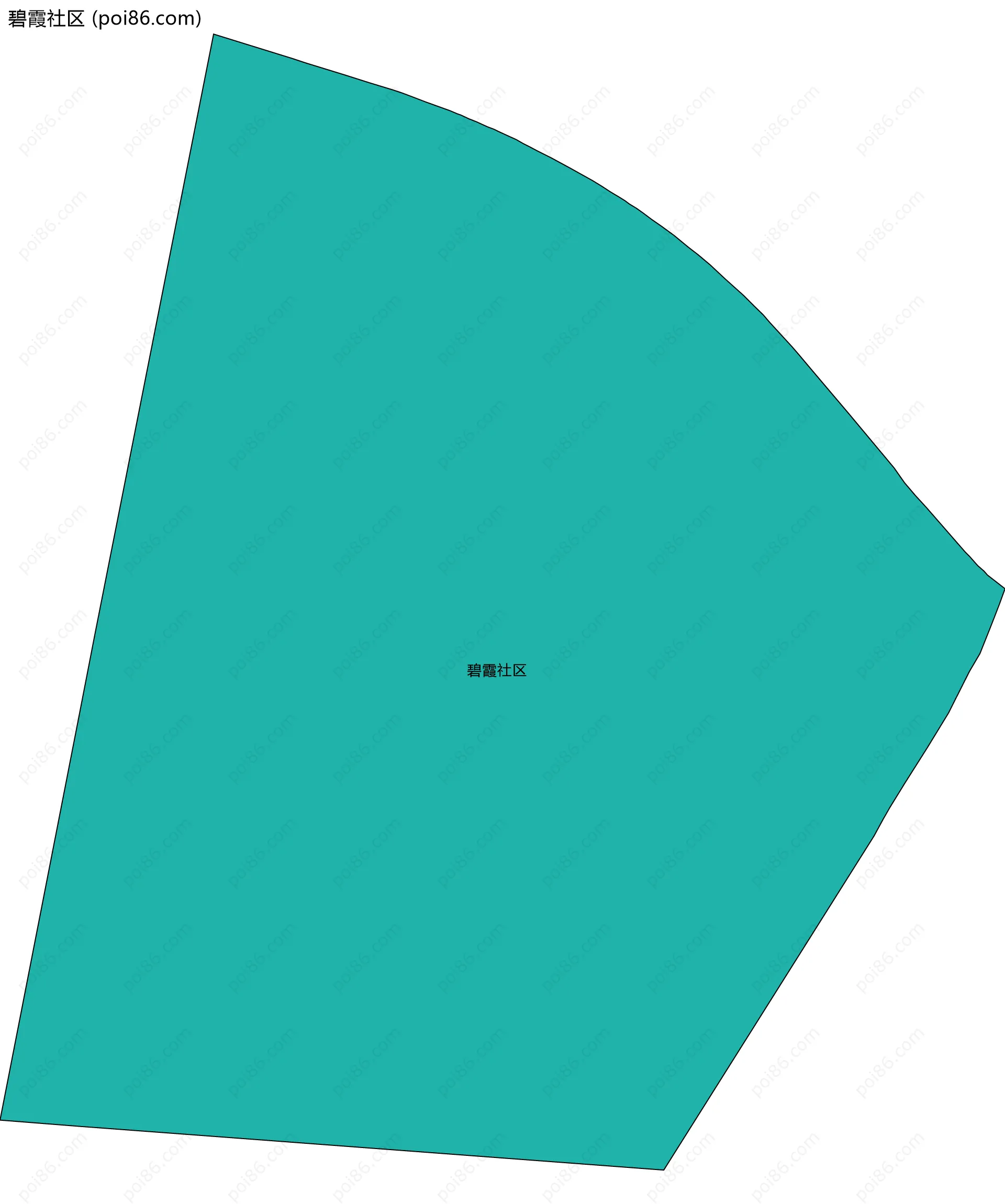 碧霞社区边界地图