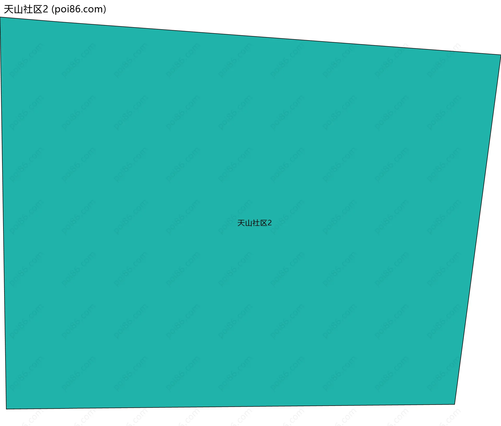 天山社区2边界地图