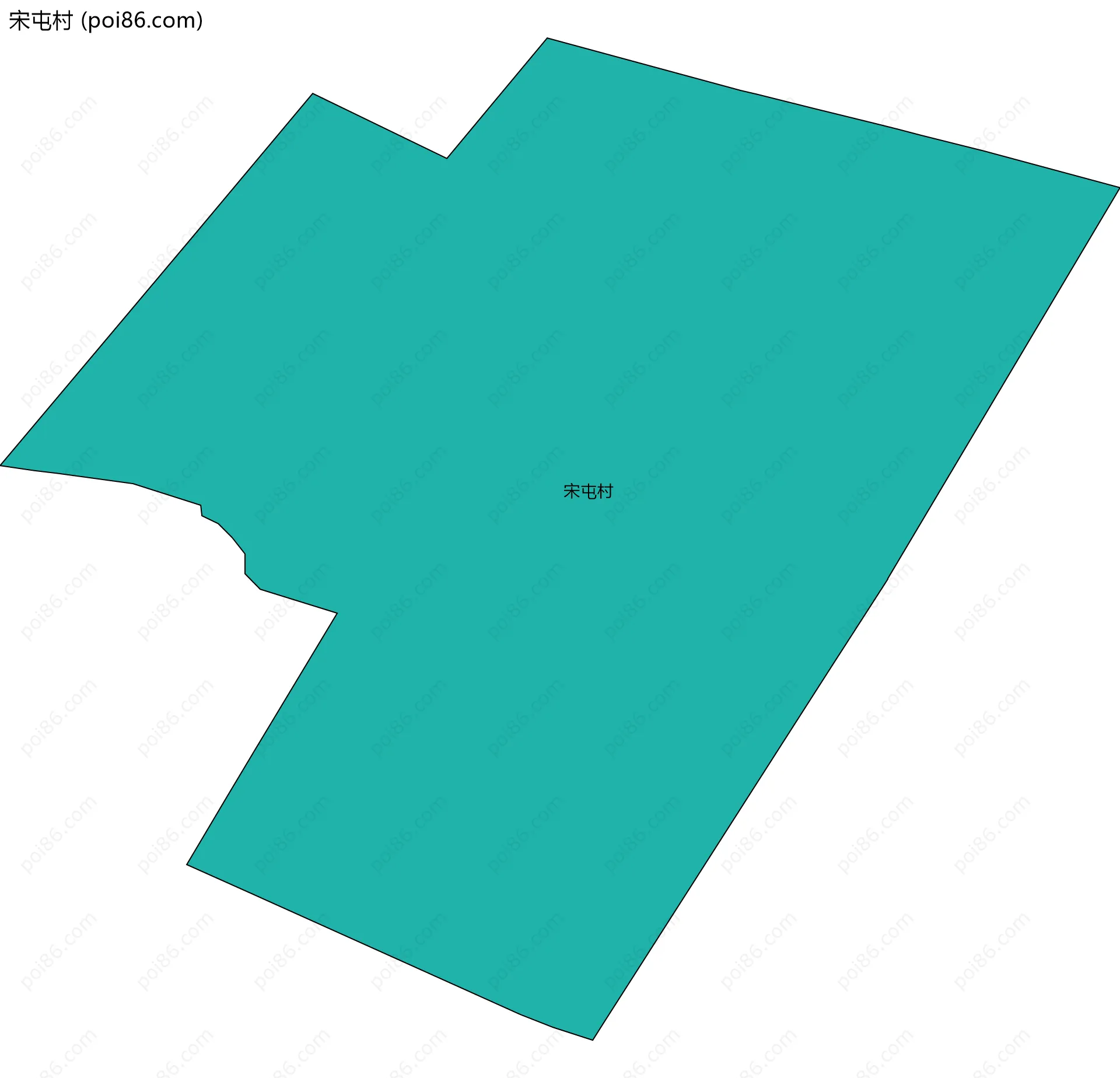 宋屯村边界地图