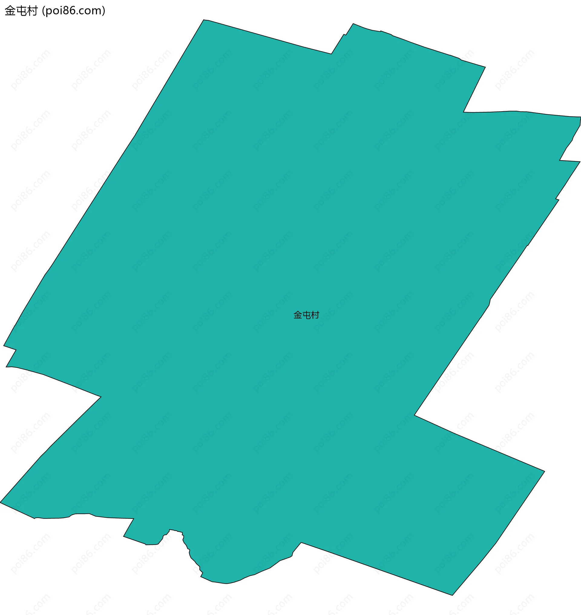 金屯村边界地图