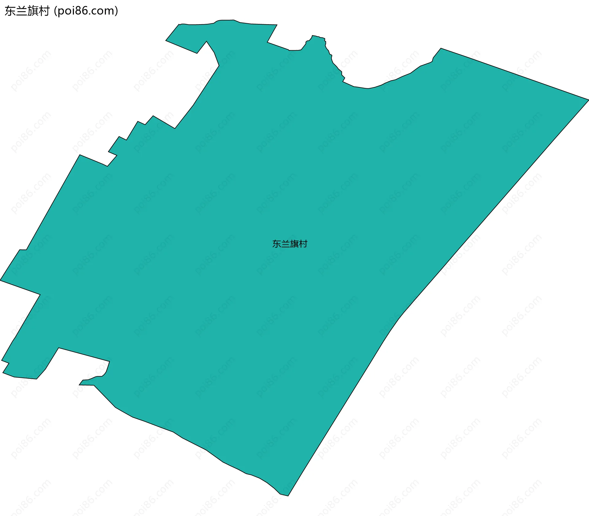 东兰旗村边界地图