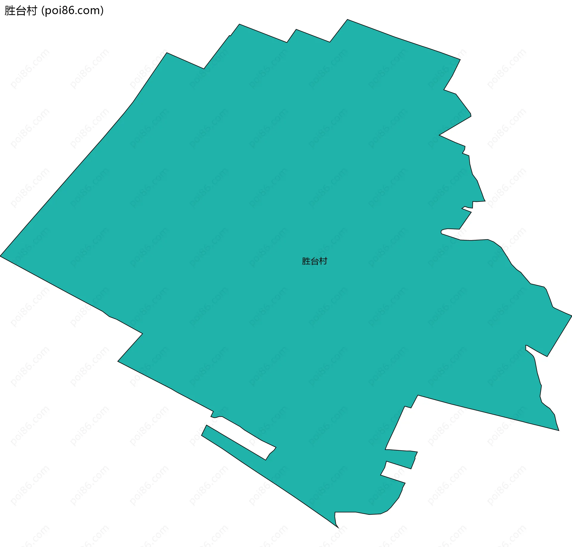 胜台村边界地图