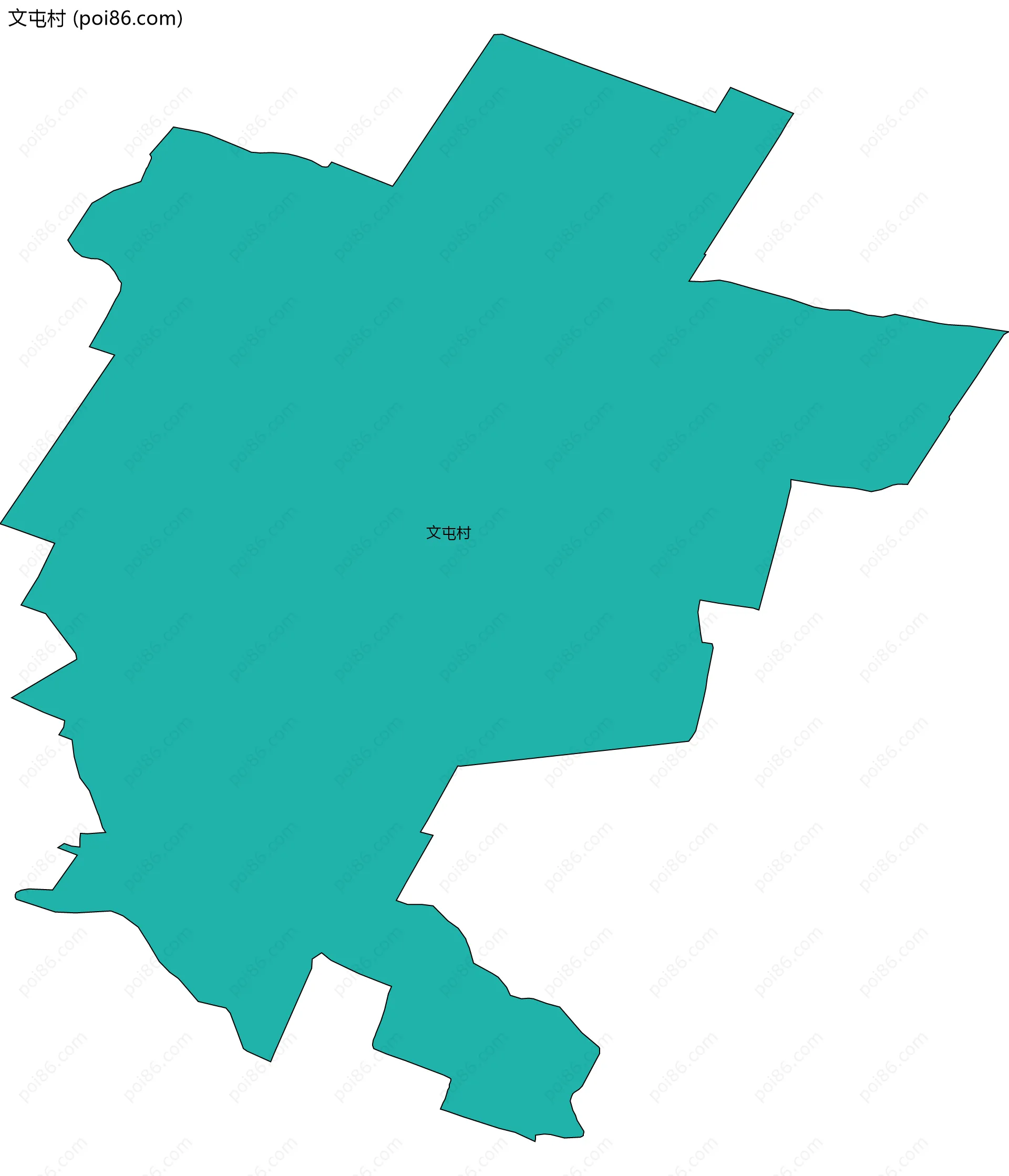 文屯村边界地图