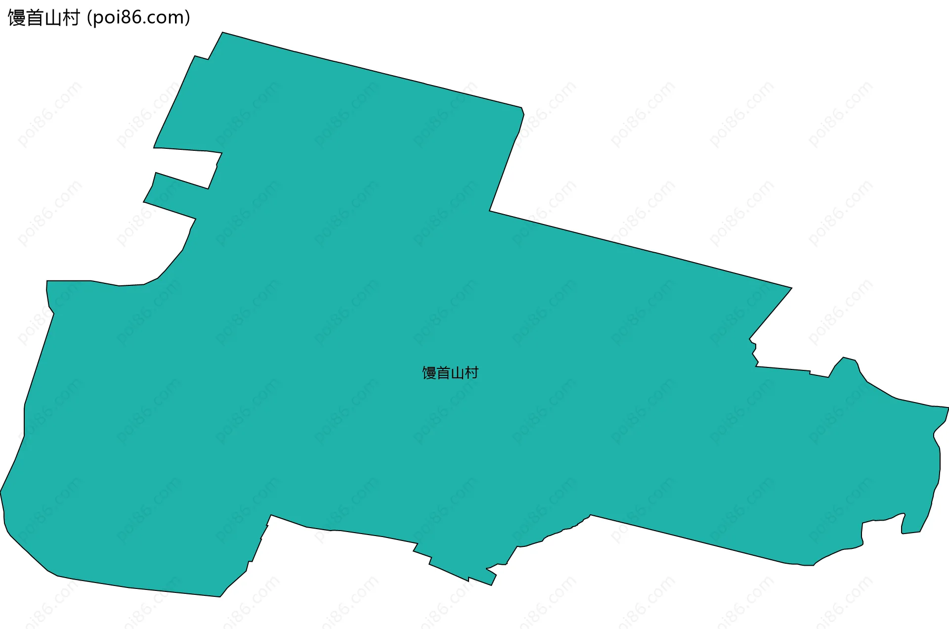 馒首山村边界地图