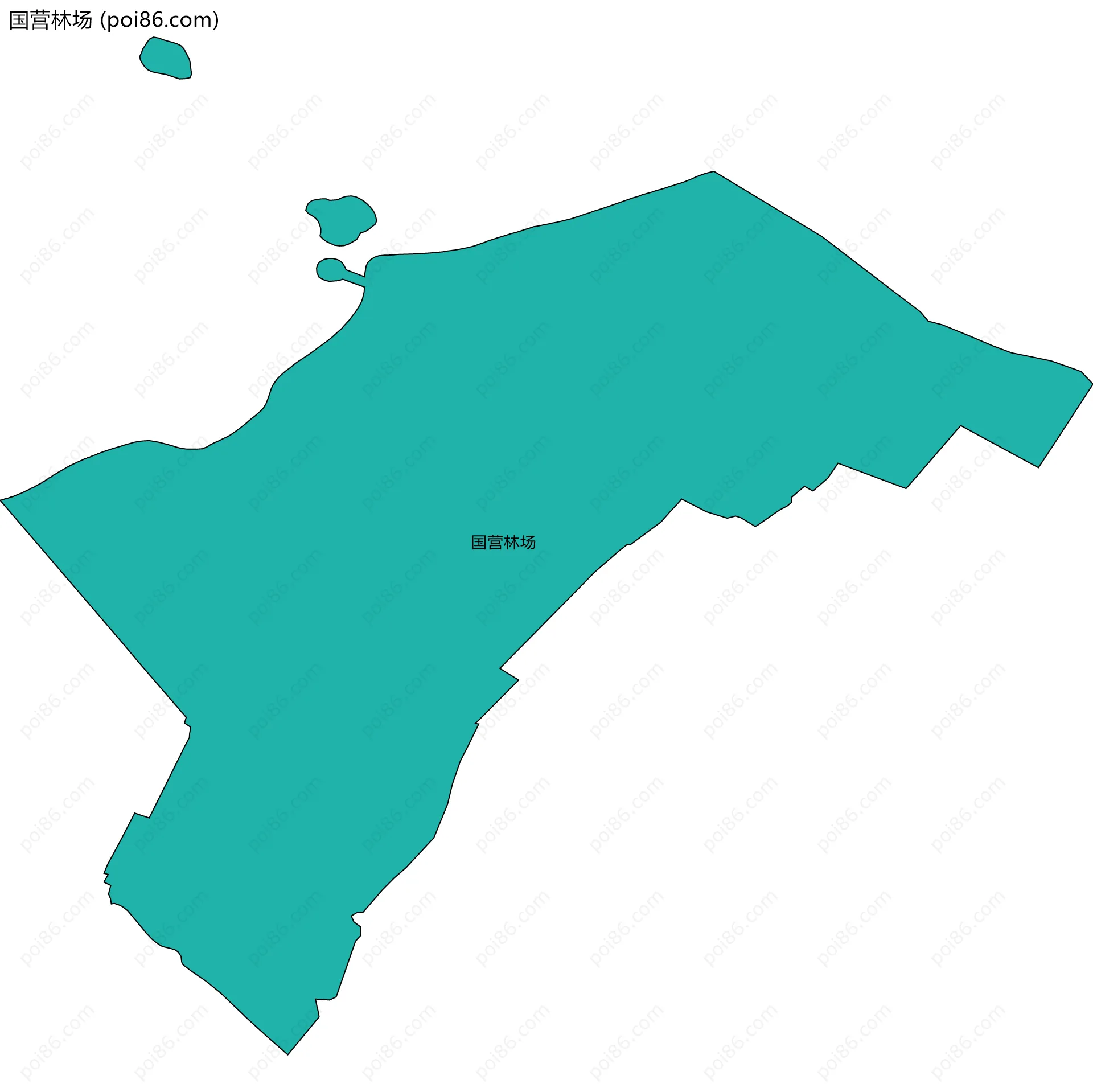 国营林场边界地图