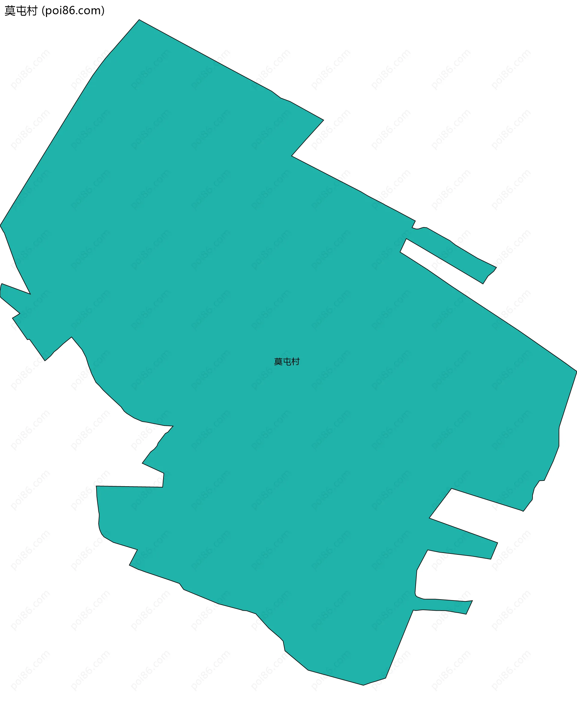 莫屯村边界地图