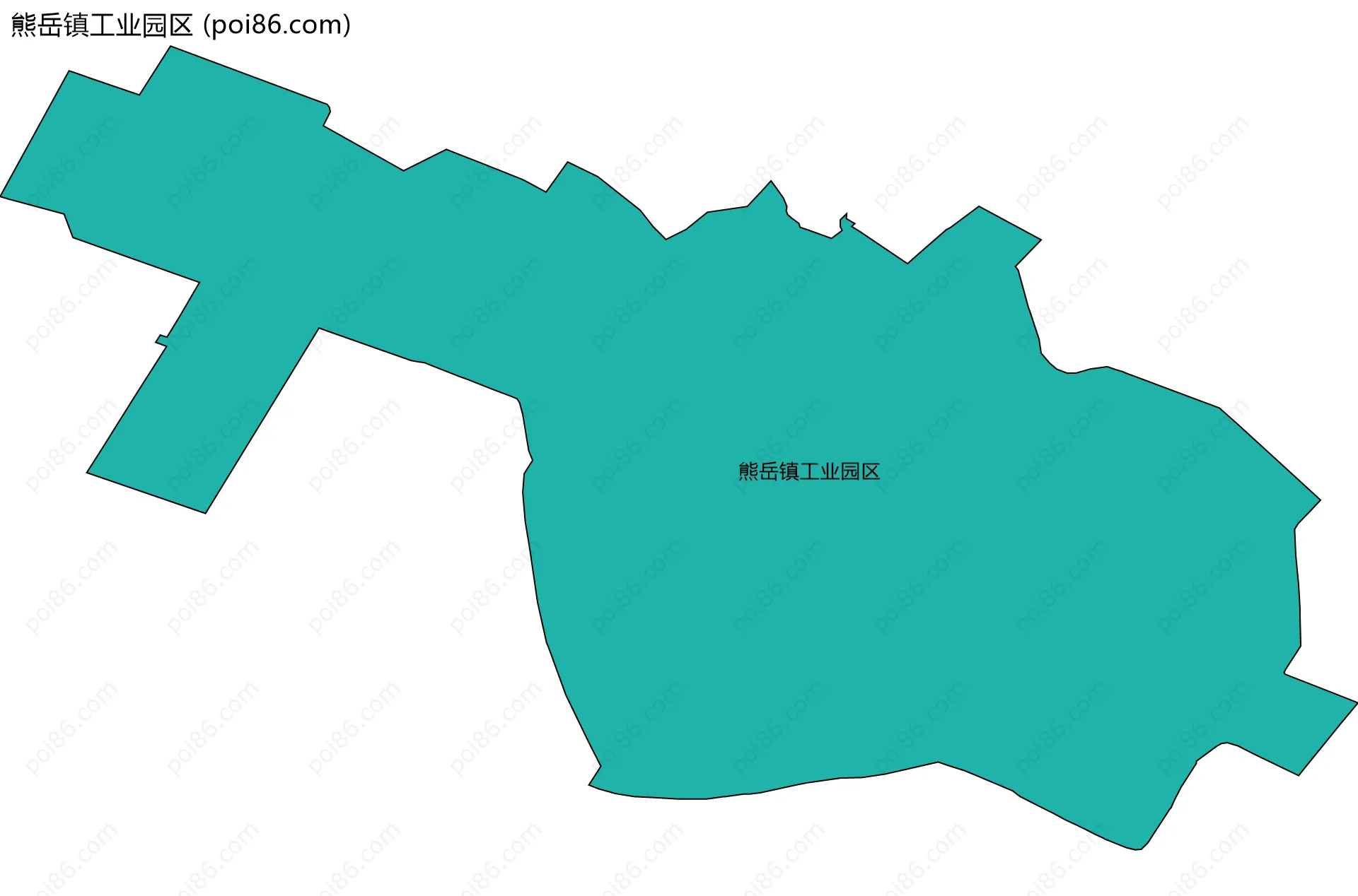 熊岳镇工业园区边界地图
