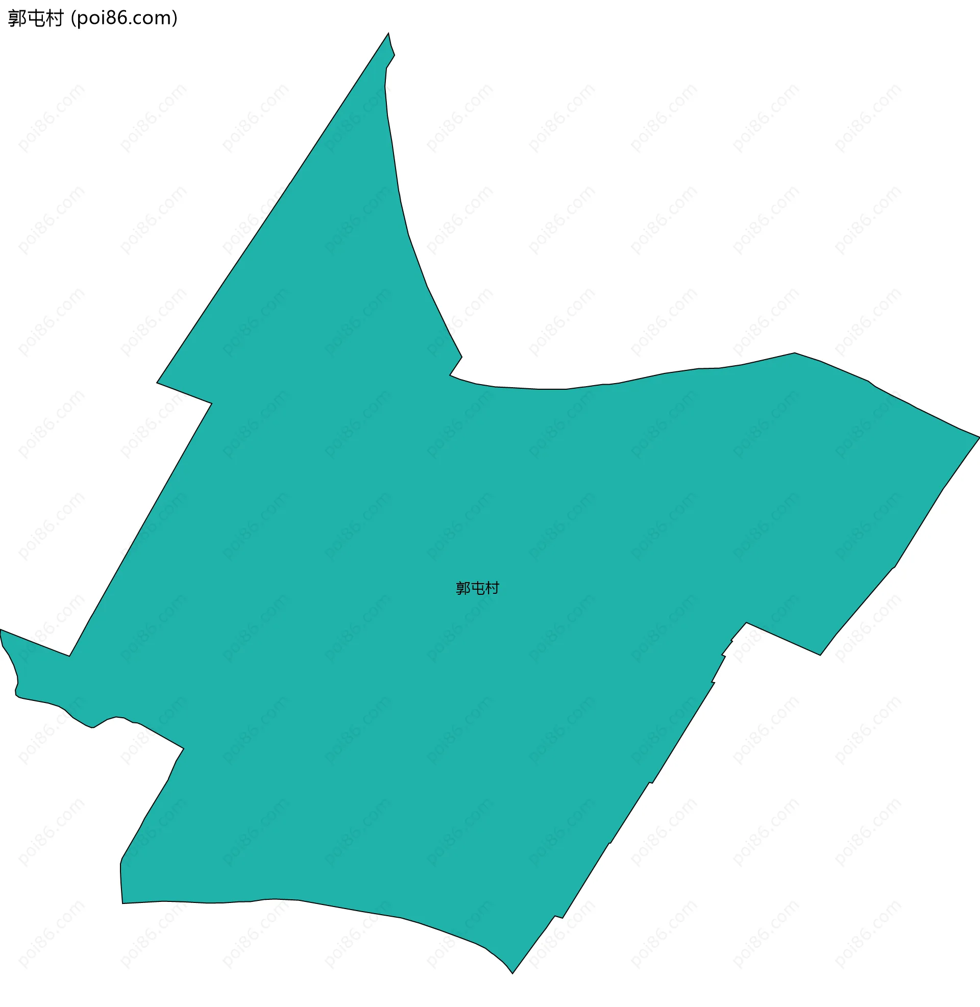 郭屯村边界地图