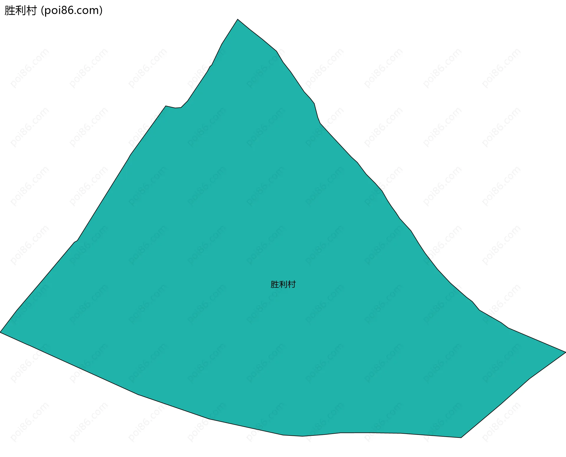 胜利村边界地图