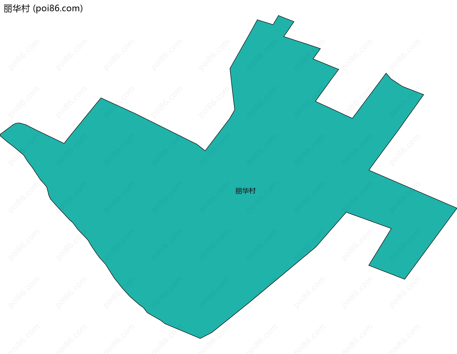 丽华村边界地图