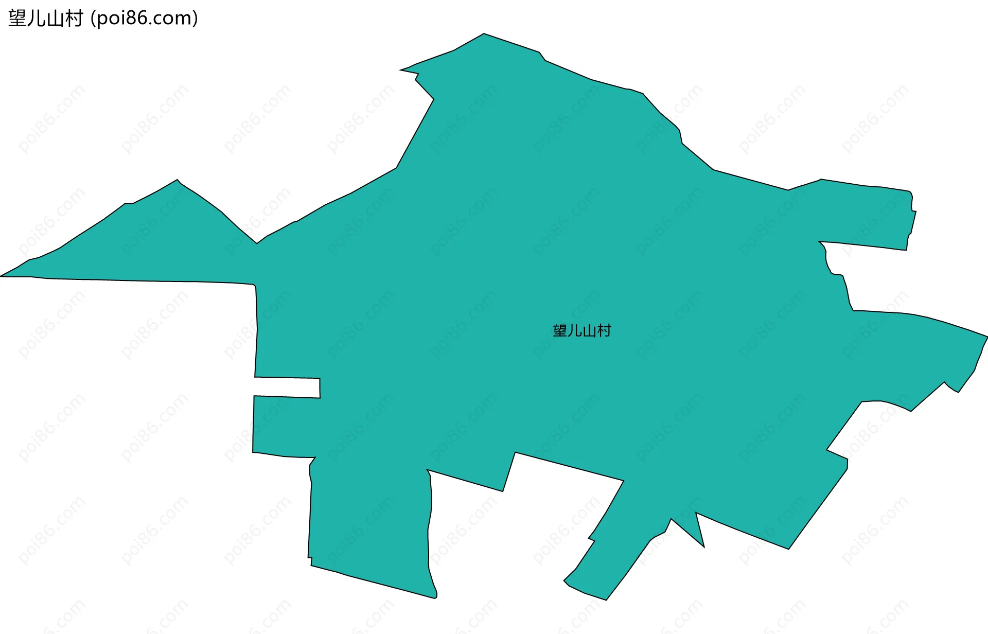 望儿山村边界地图