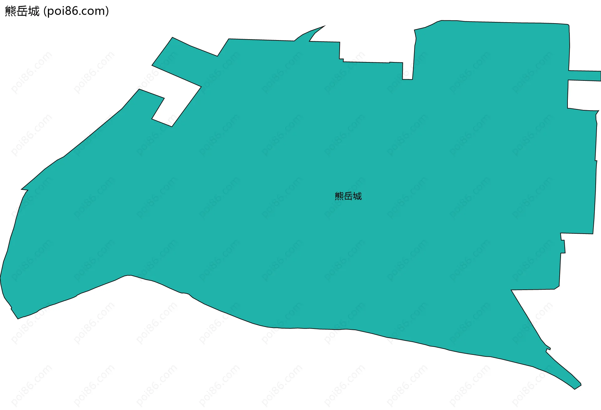 熊岳城边界地图