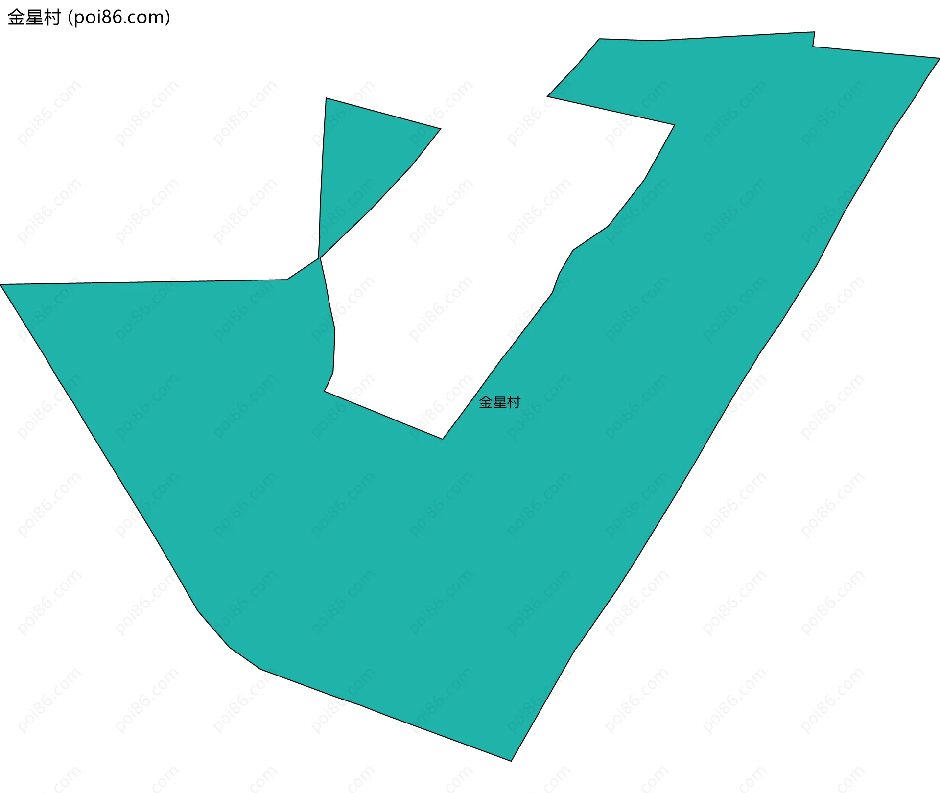 金星村边界地图