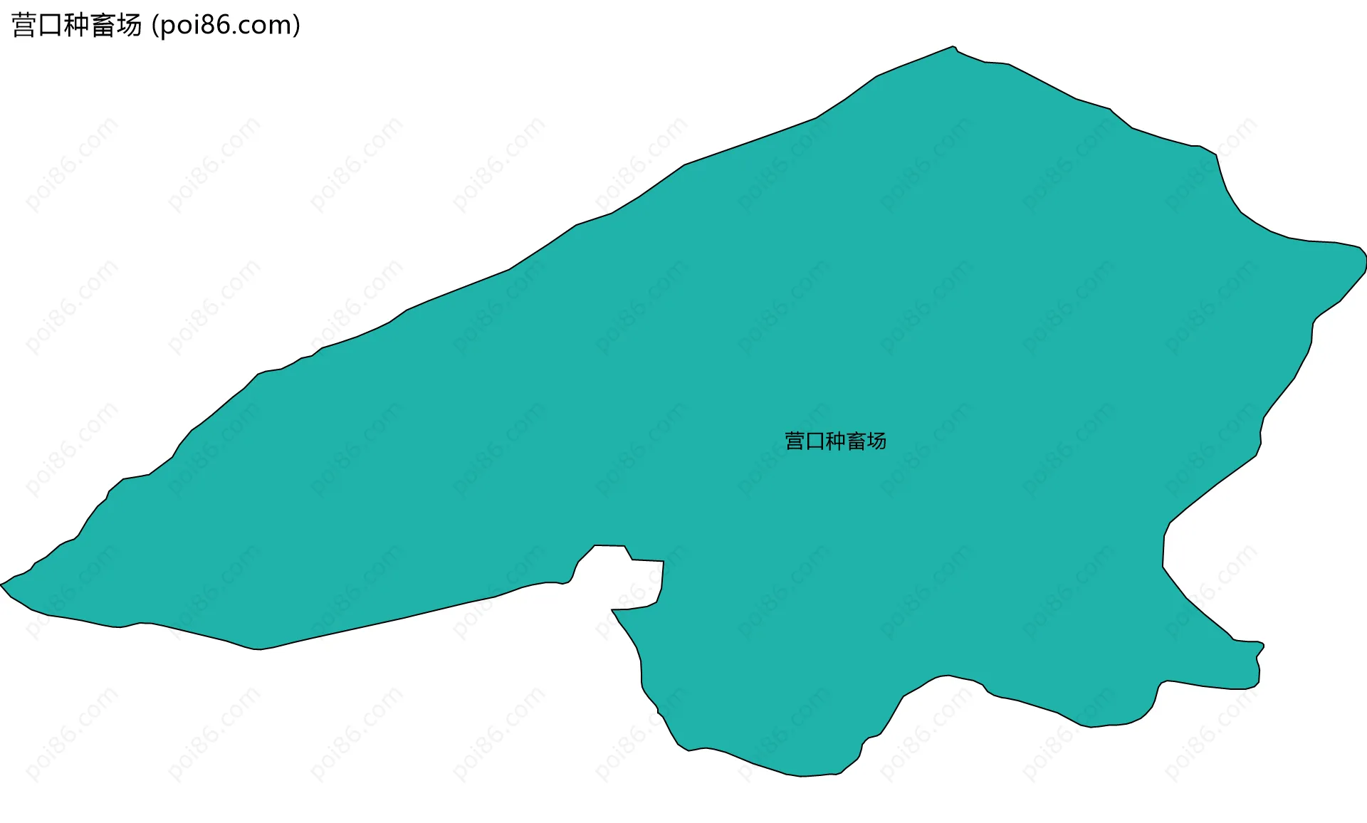 营口种畜场边界地图