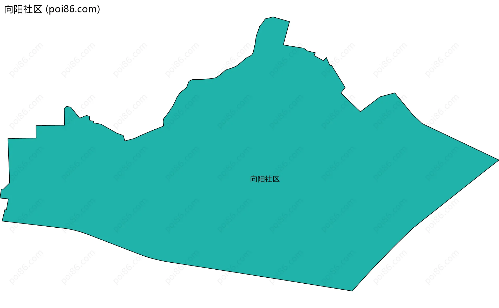向阳社区边界地图