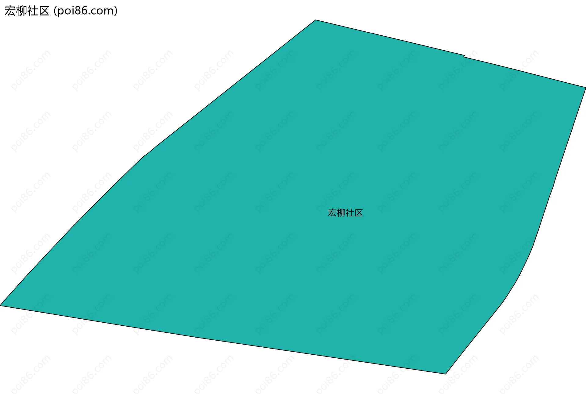 宏柳社区边界地图