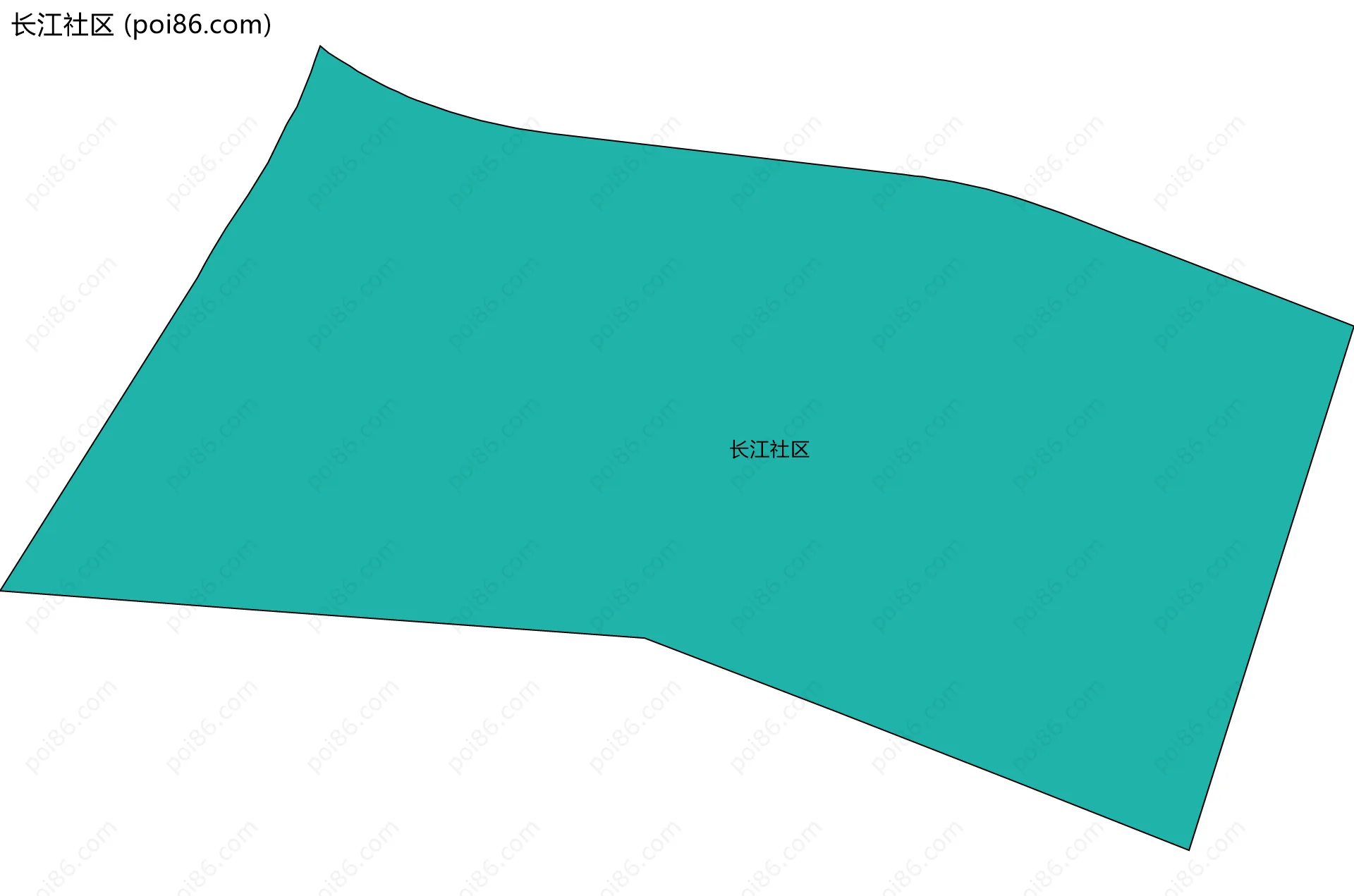 长江社区边界地图
