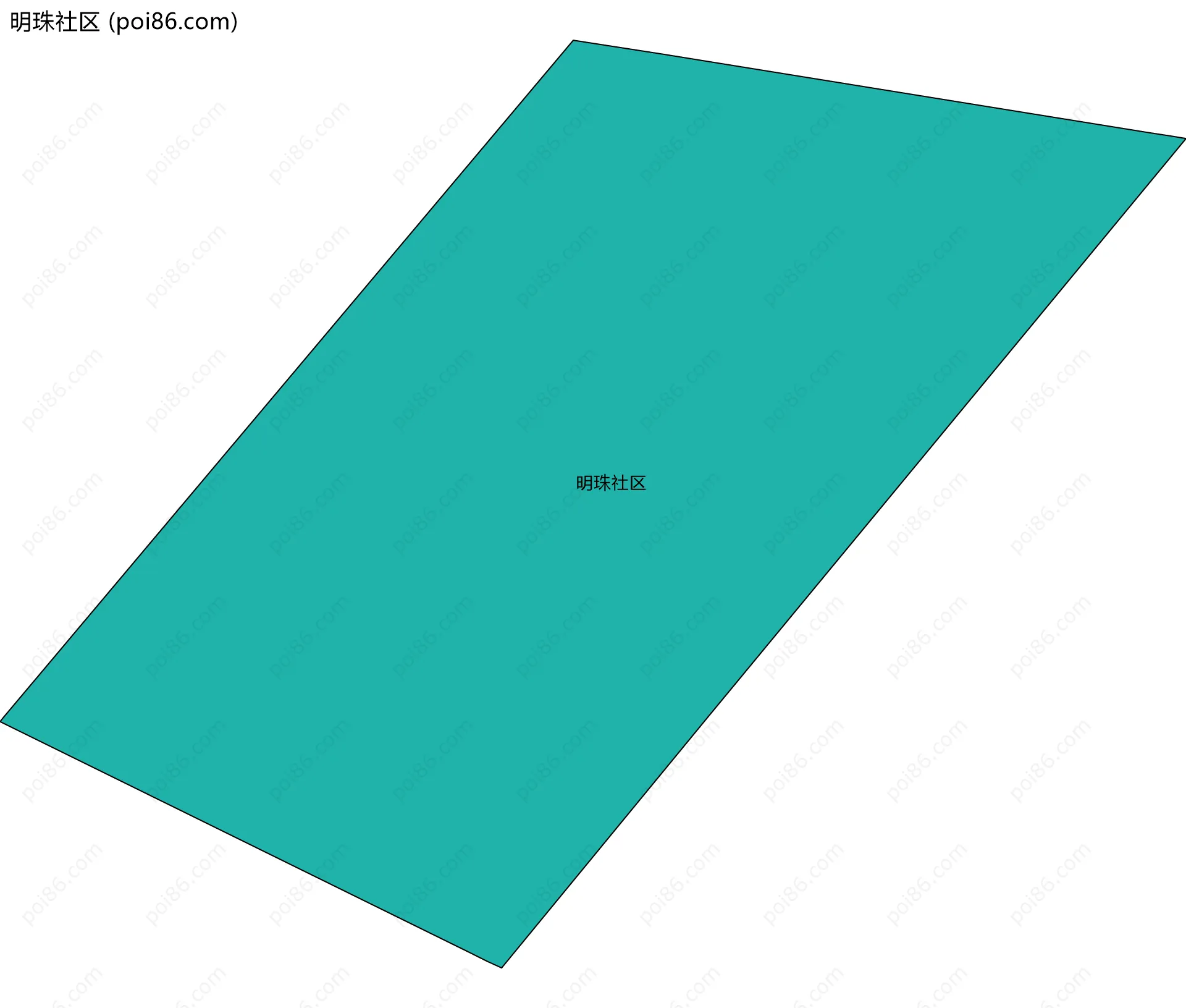 明珠社区边界地图