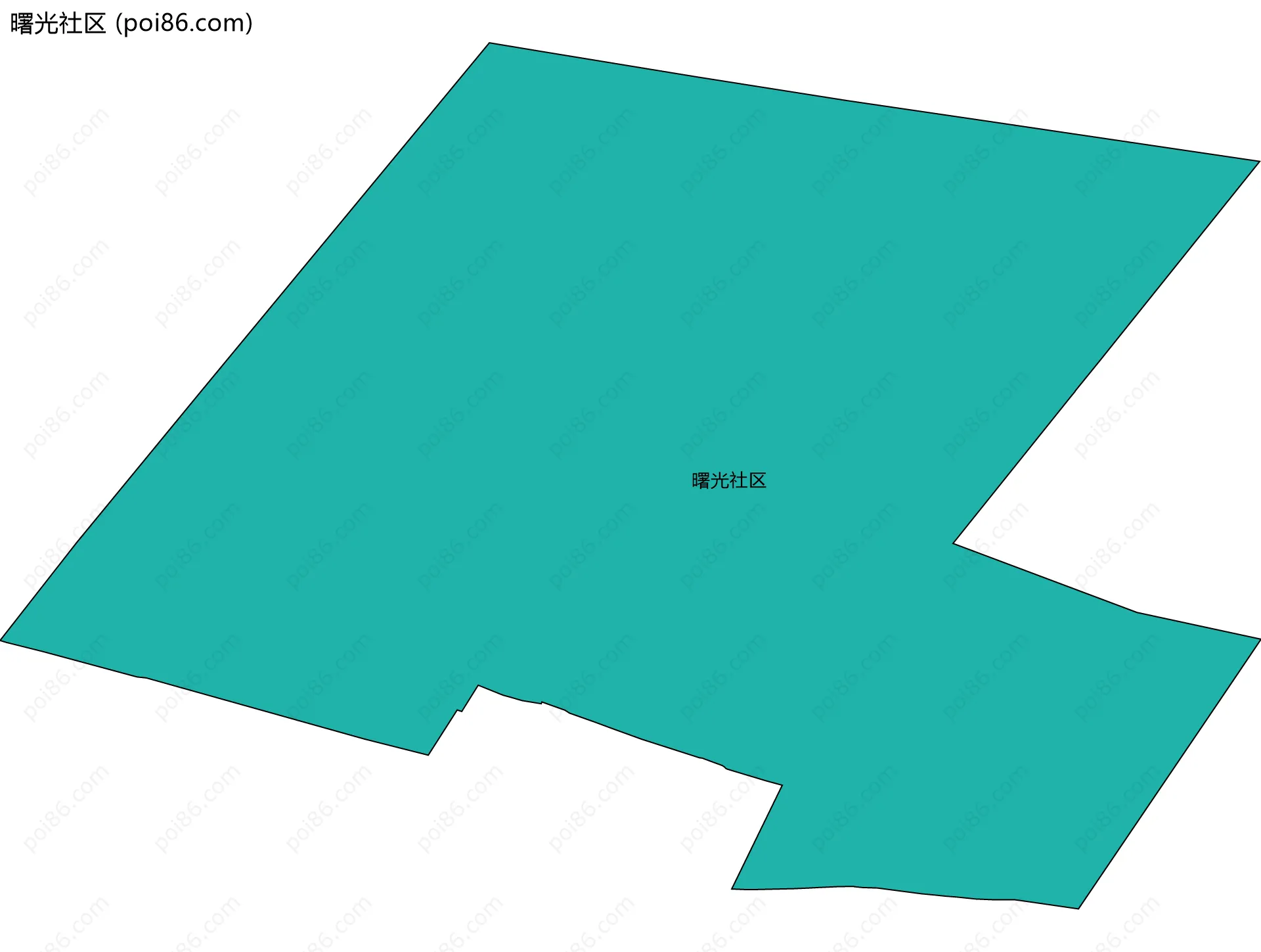 曙光社区边界地图