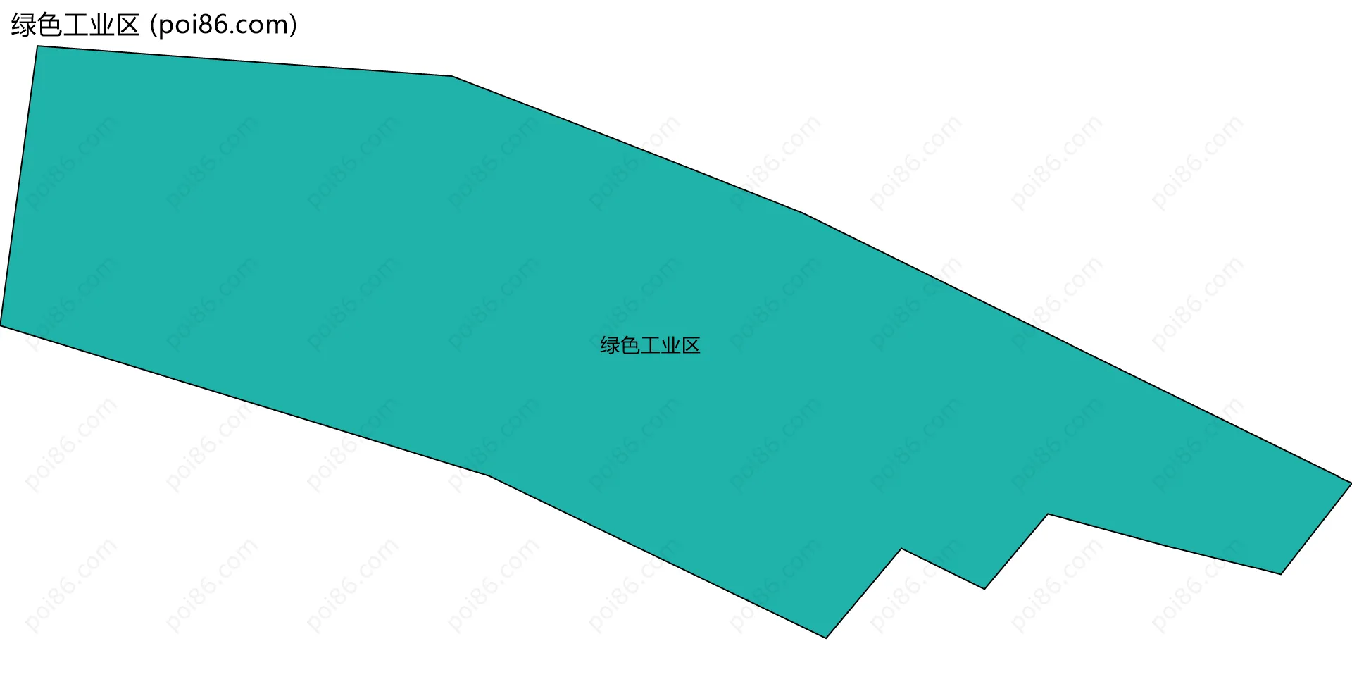绿色工业区边界地图