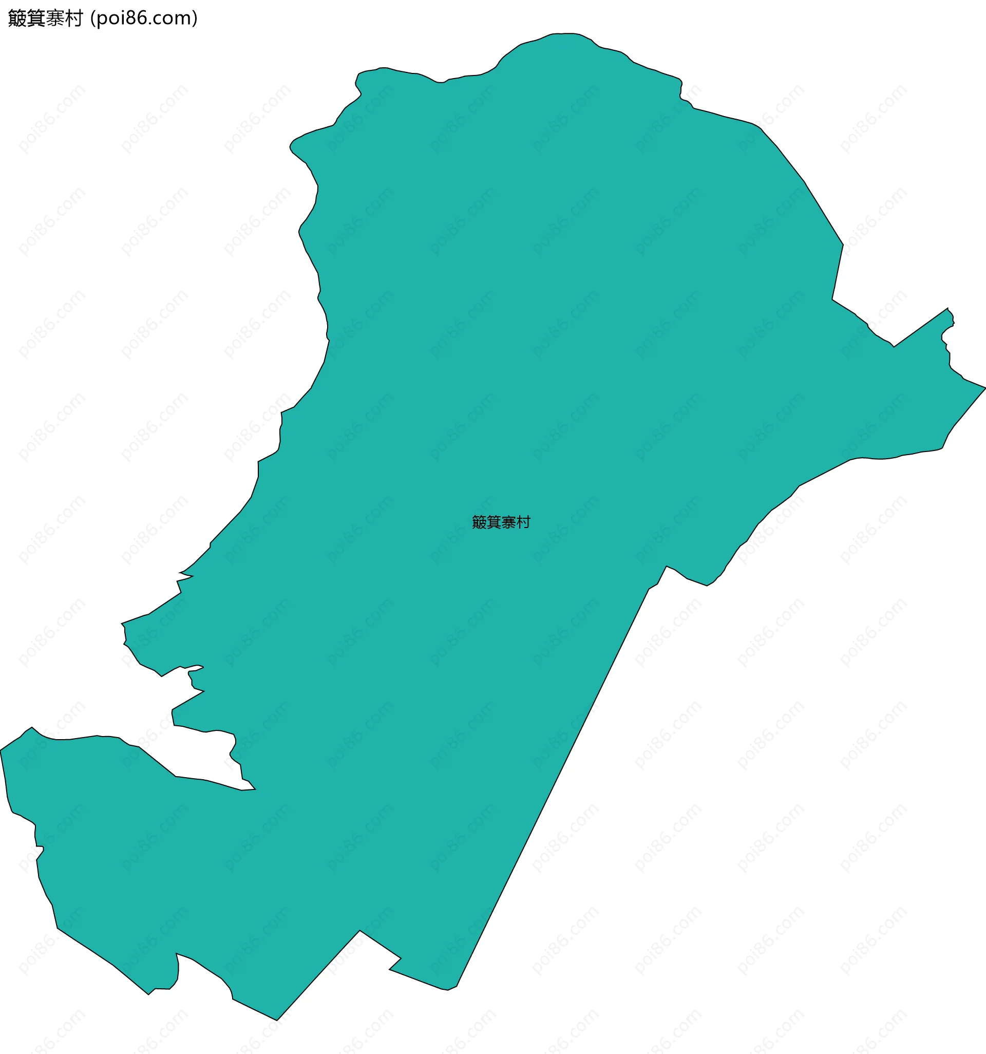 簸箕寨村边界地图